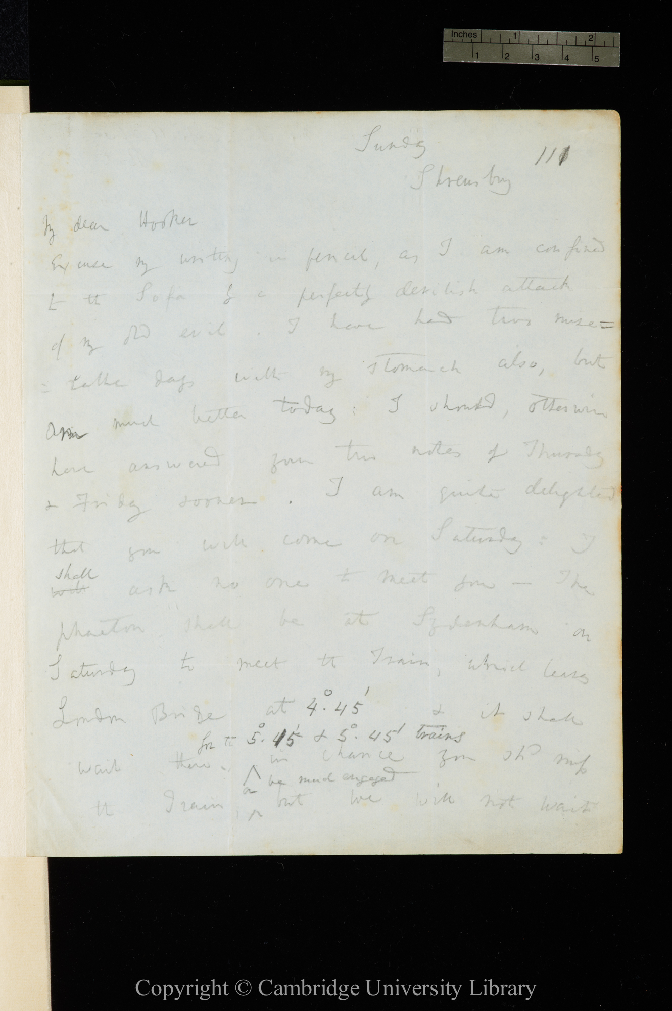 Letter from C. R. Darwin to J. D. Hooker   [31 October 1847]