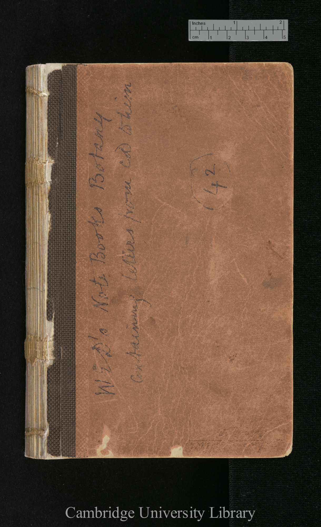 Botanical notebook of W. E. Darwin (1862-1870):