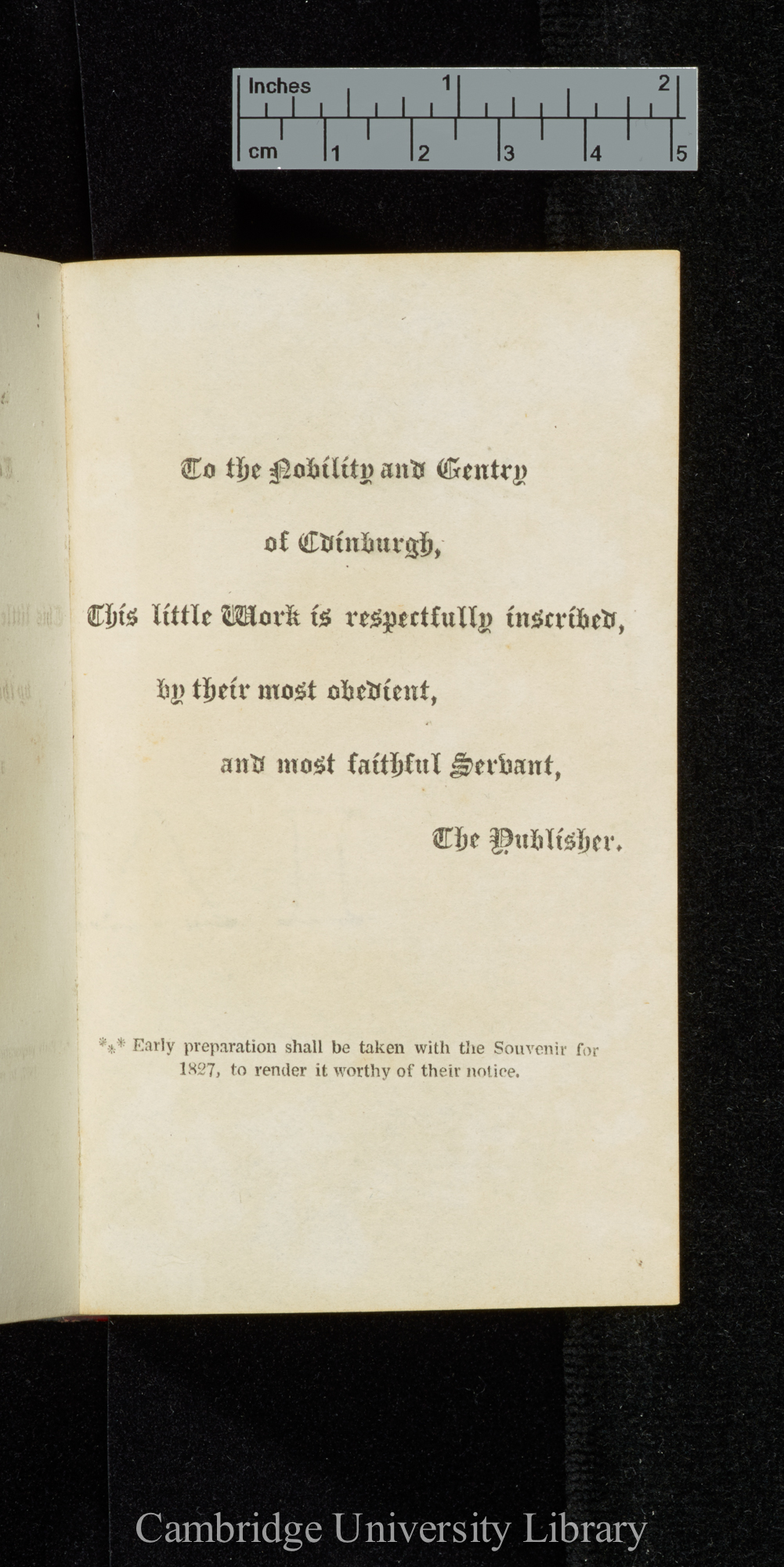 Dedication page