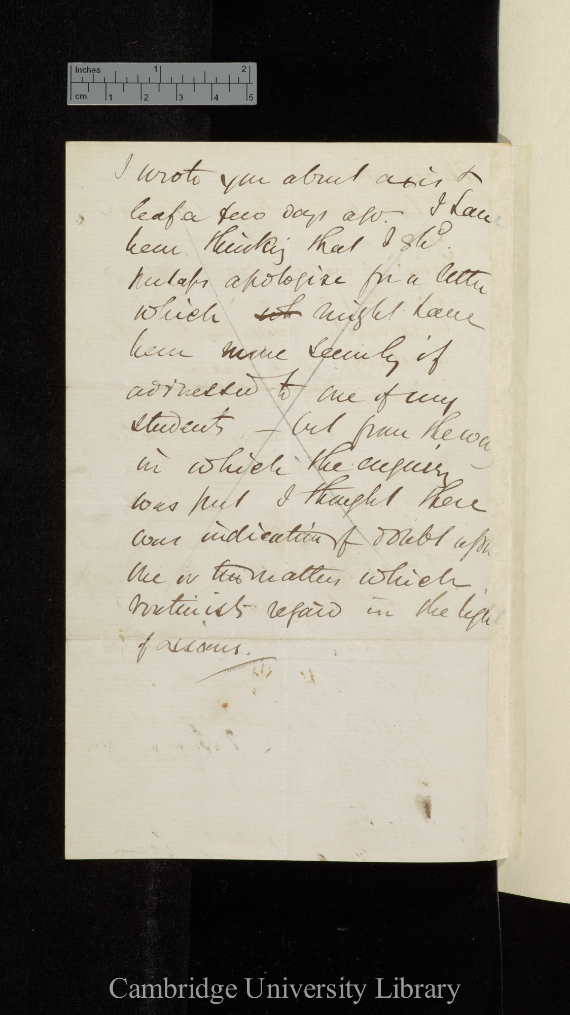 Daniel Oliver to Charles Robert Darwin