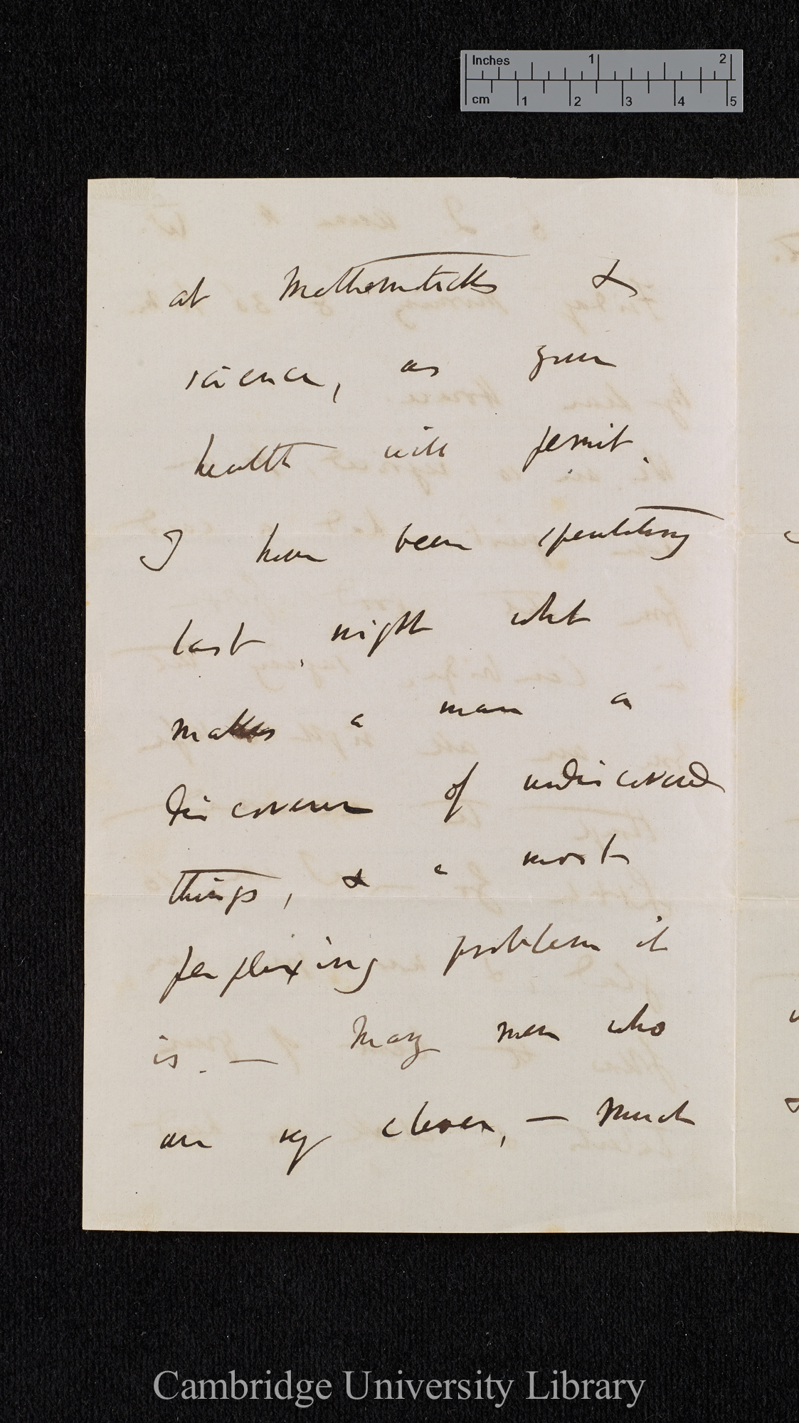 Charles Robert Darwin to Sir Horace Darwin