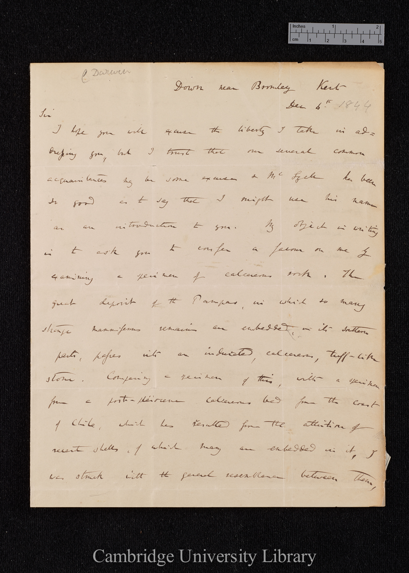 Charles Robert Darwin to William Benjamin Carpenter