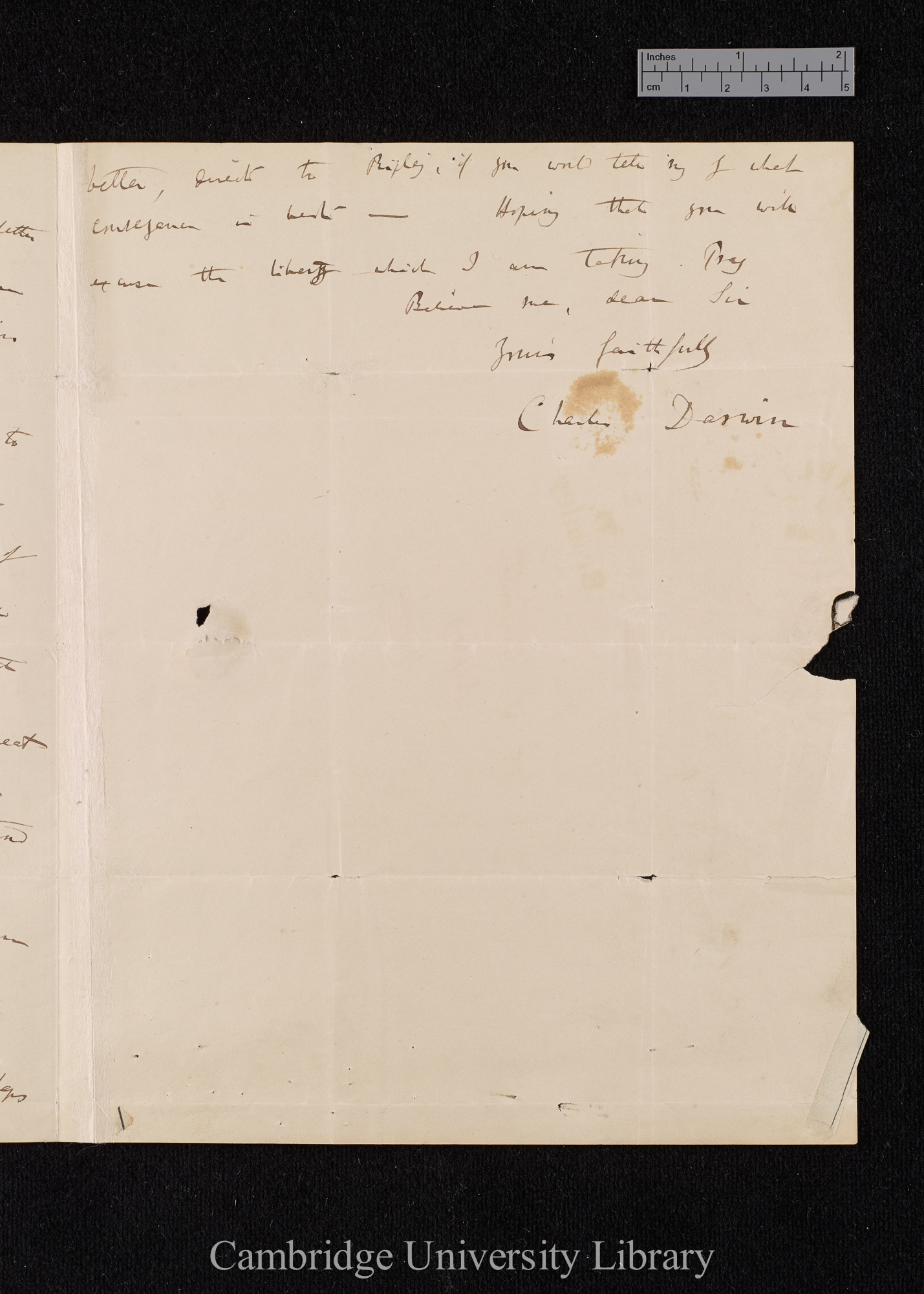 Charles Robert Darwin to William Benjamin Carpenter