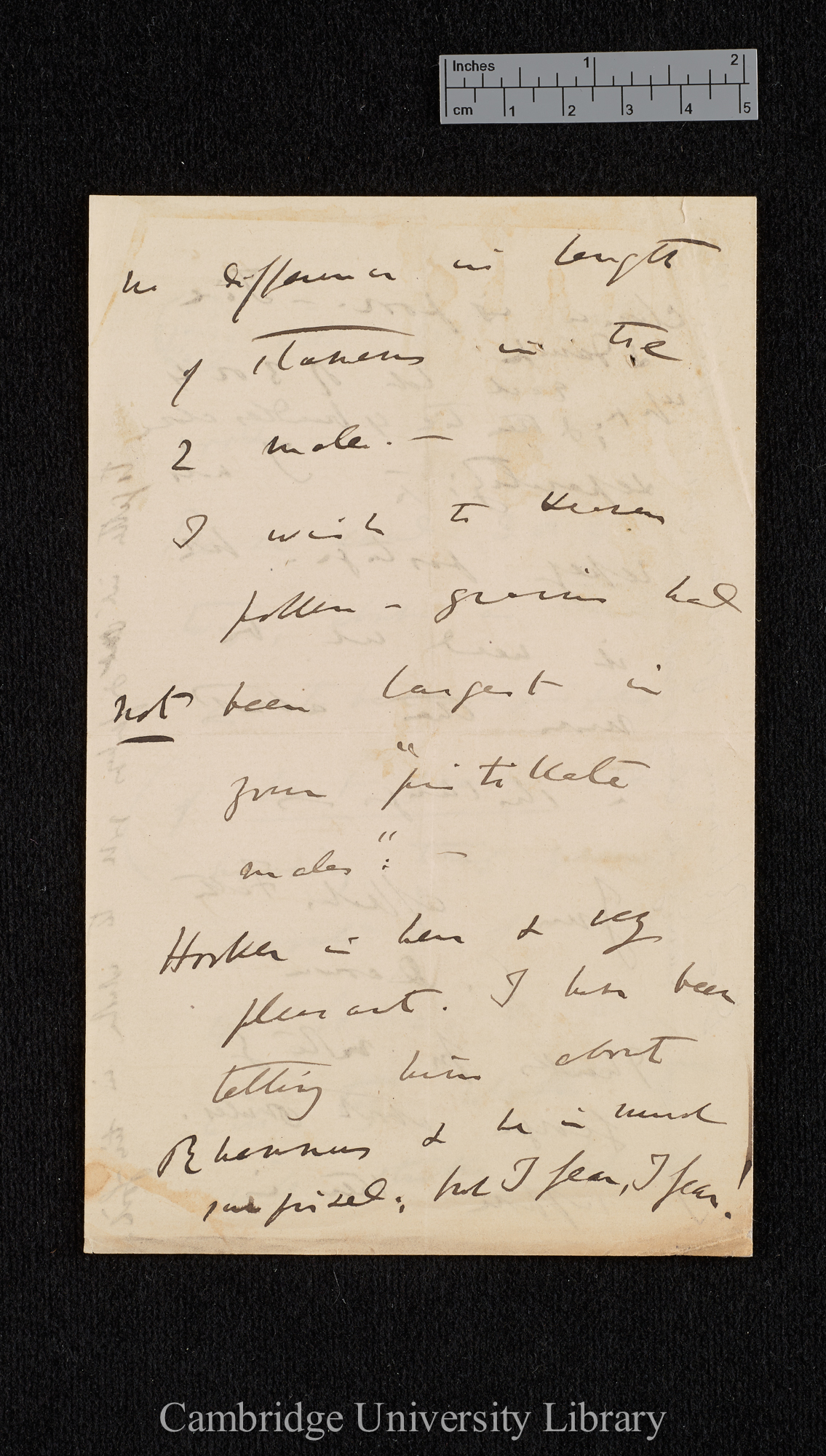 Charles Robert Darwin to William Erasmus Darwin