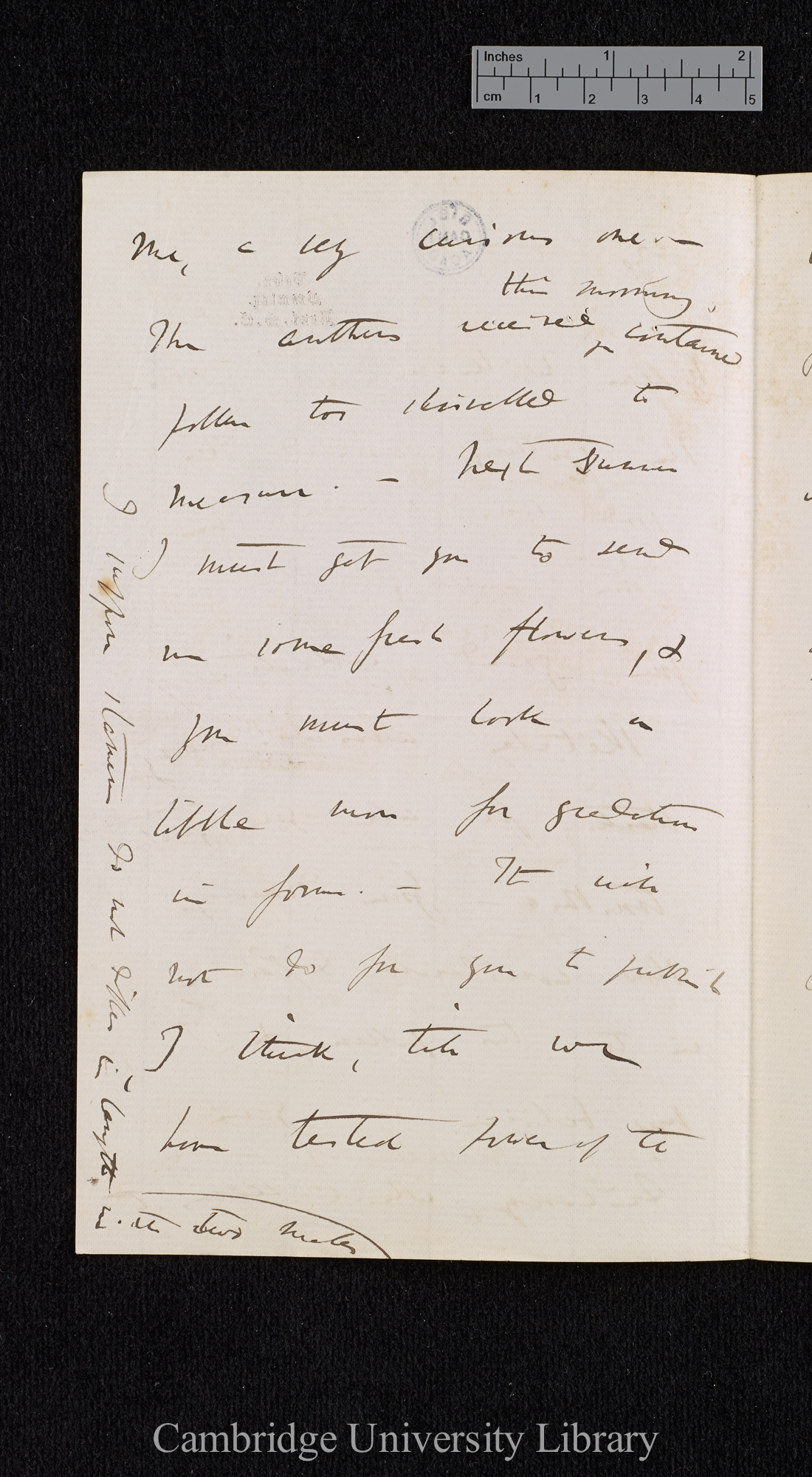 Charles Robert Darwin to William Erasmus Darwin