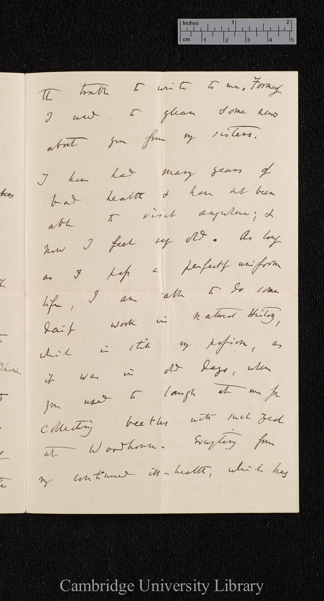 Charles Robert Darwin to Haliburton S H once Williams née Owen