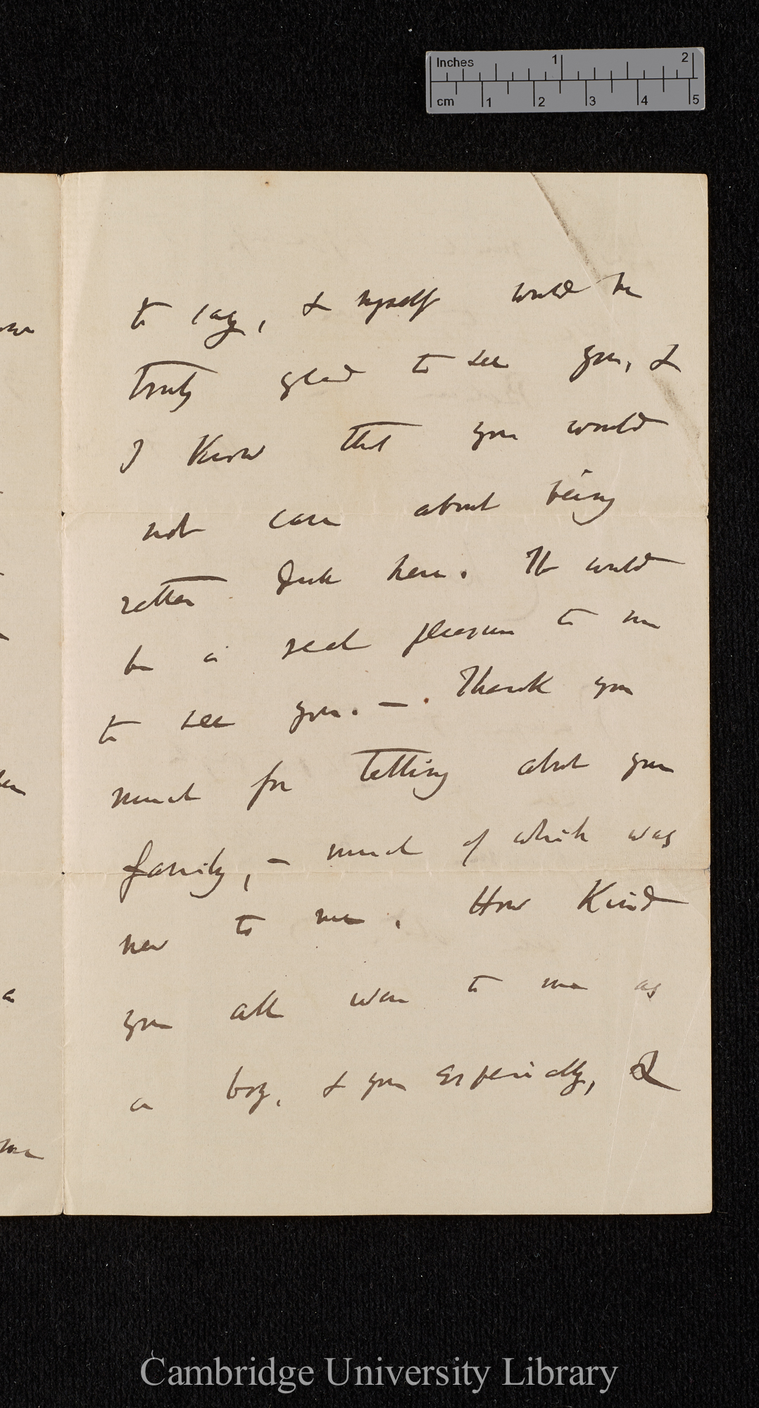 Charles Robert Darwin to Haliburton S H once Williams née Owen