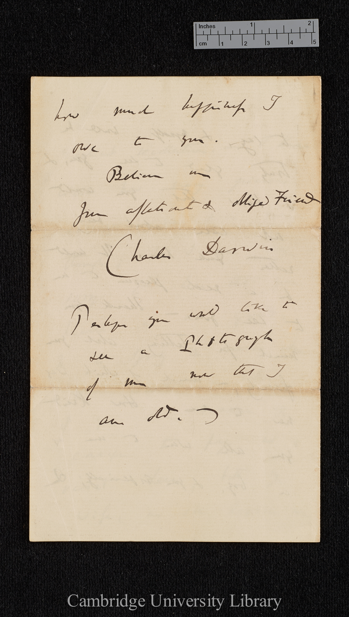 Charles Robert Darwin to Haliburton S H once Williams née Owen