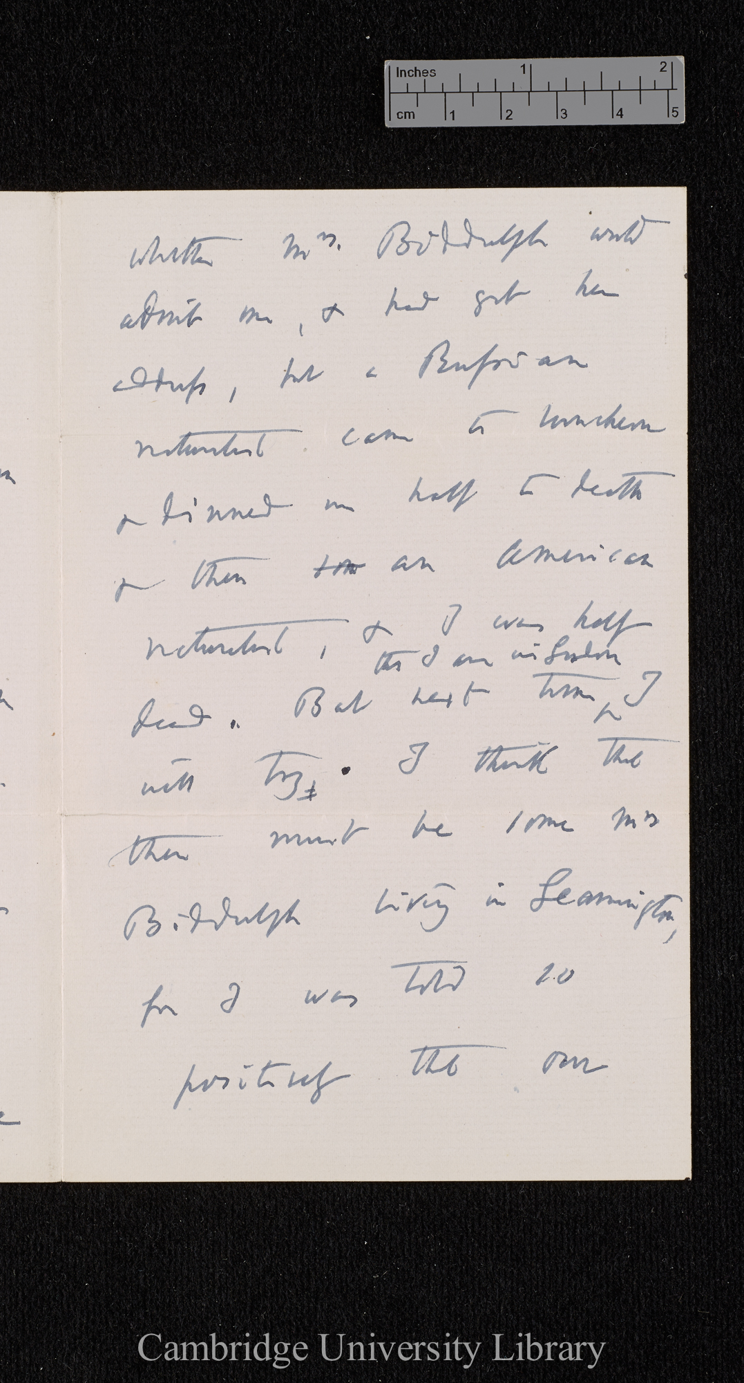 Charles Robert Darwin to Haliburton S H once Williams née Owen