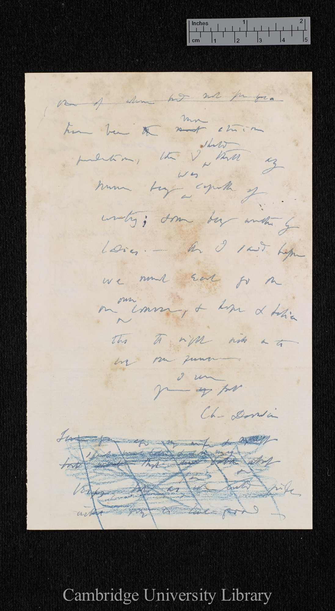 Charles Robert Darwin to George Richard Jesse