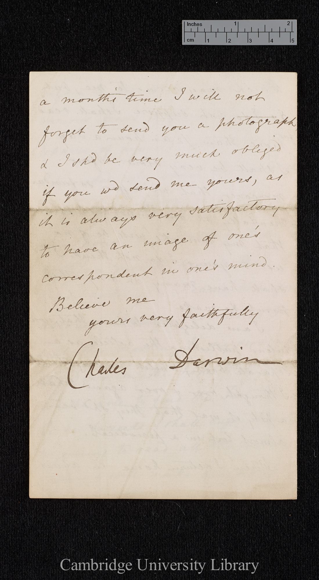 Charles Robert Darwin to George Henry Lewes