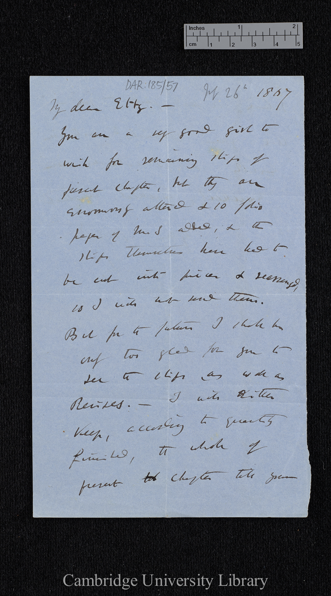 Charles Robert Darwin to Henrietta Emma Litchfield née Darwin