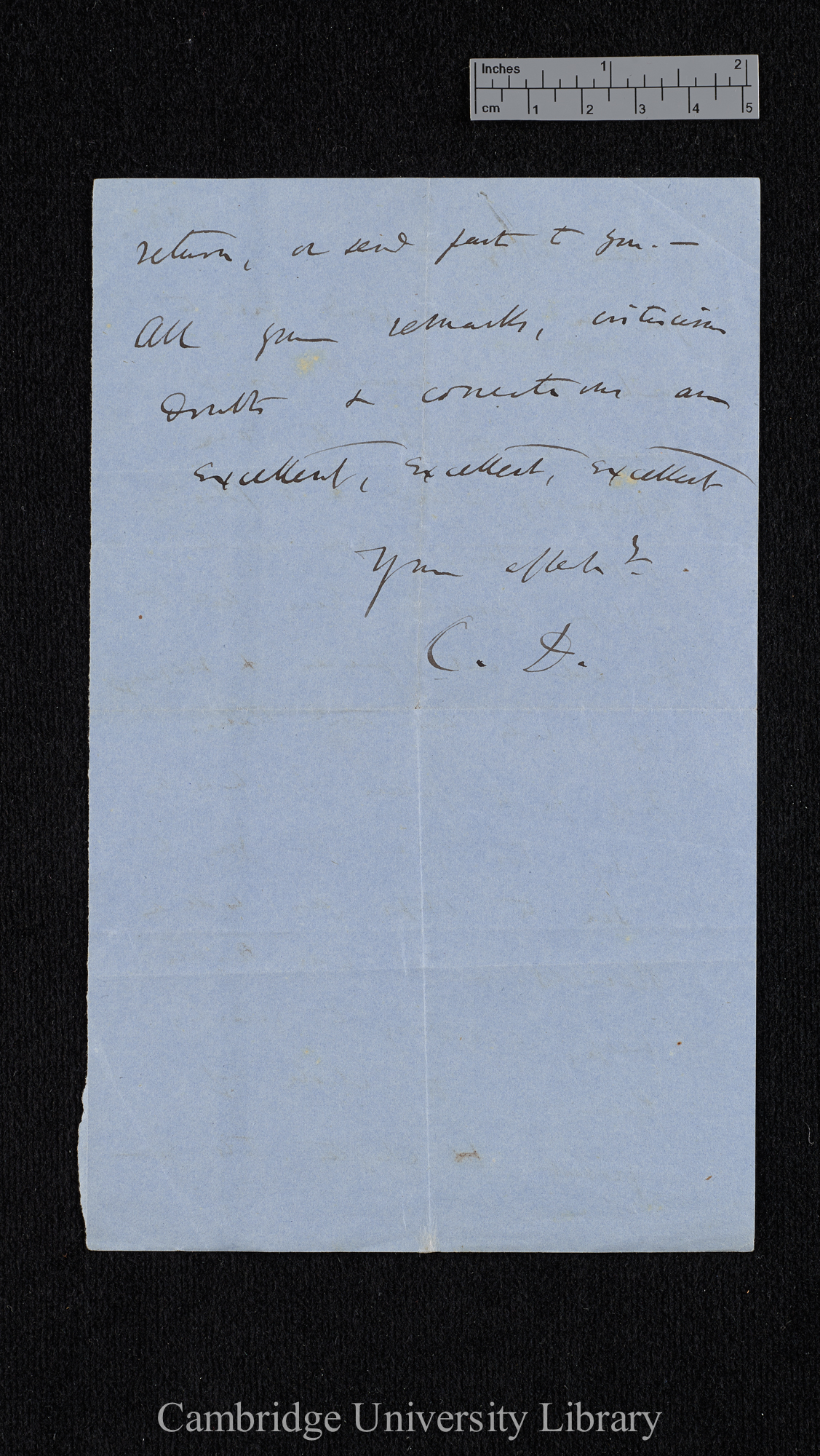 Charles Robert Darwin to Henrietta Emma Litchfield née Darwin