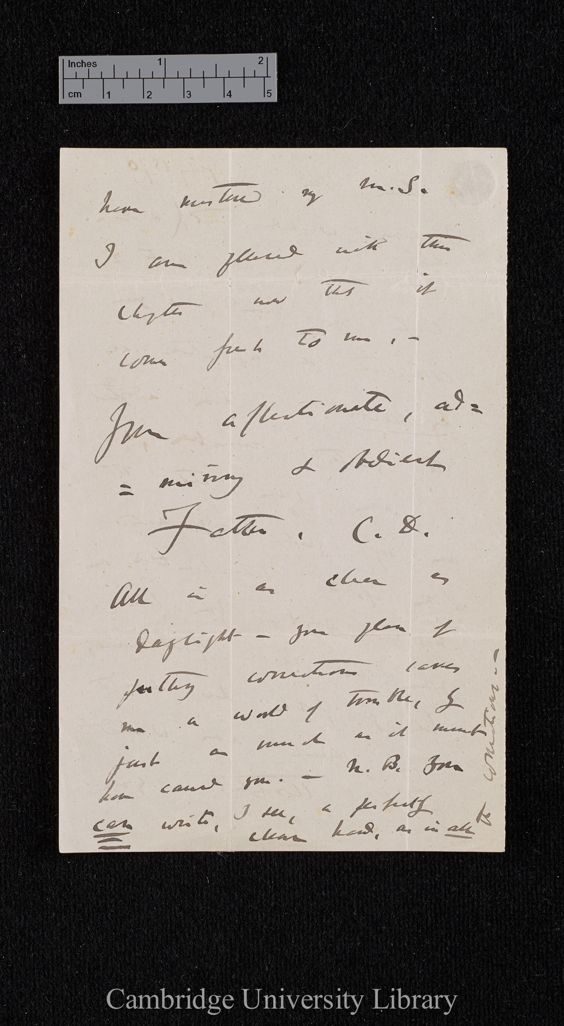 Charles Robert Darwin to Henrietta Emma Litchfield née Darwin