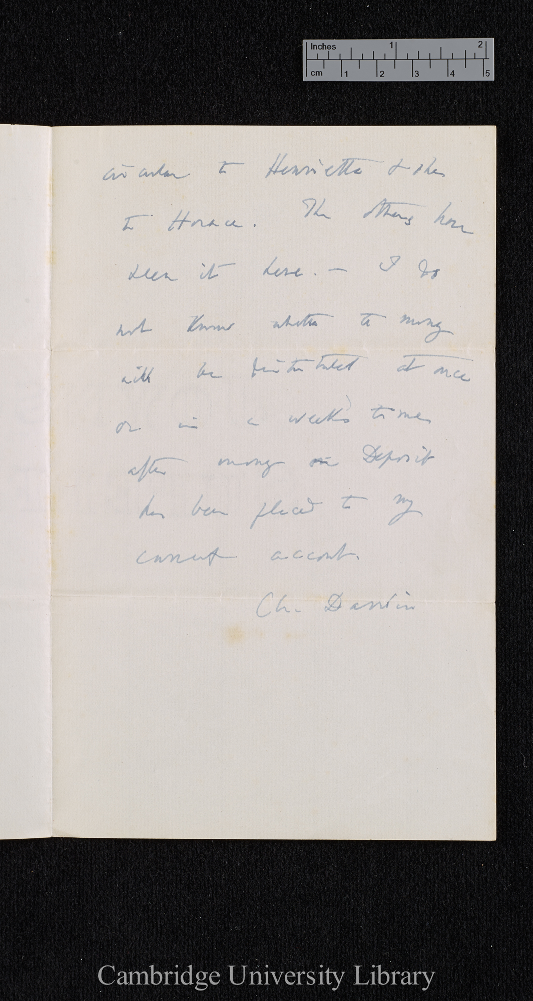 Charles Robert Darwin to [Darwin children]