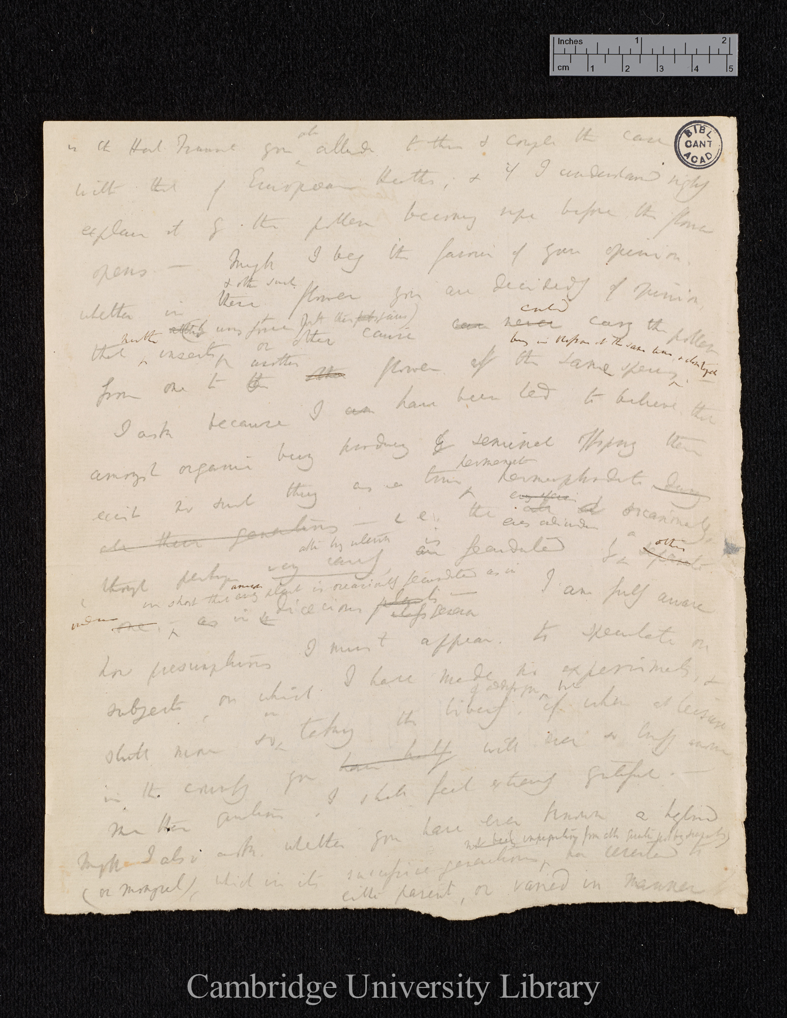 Charles Robert Darwin to William Herbert