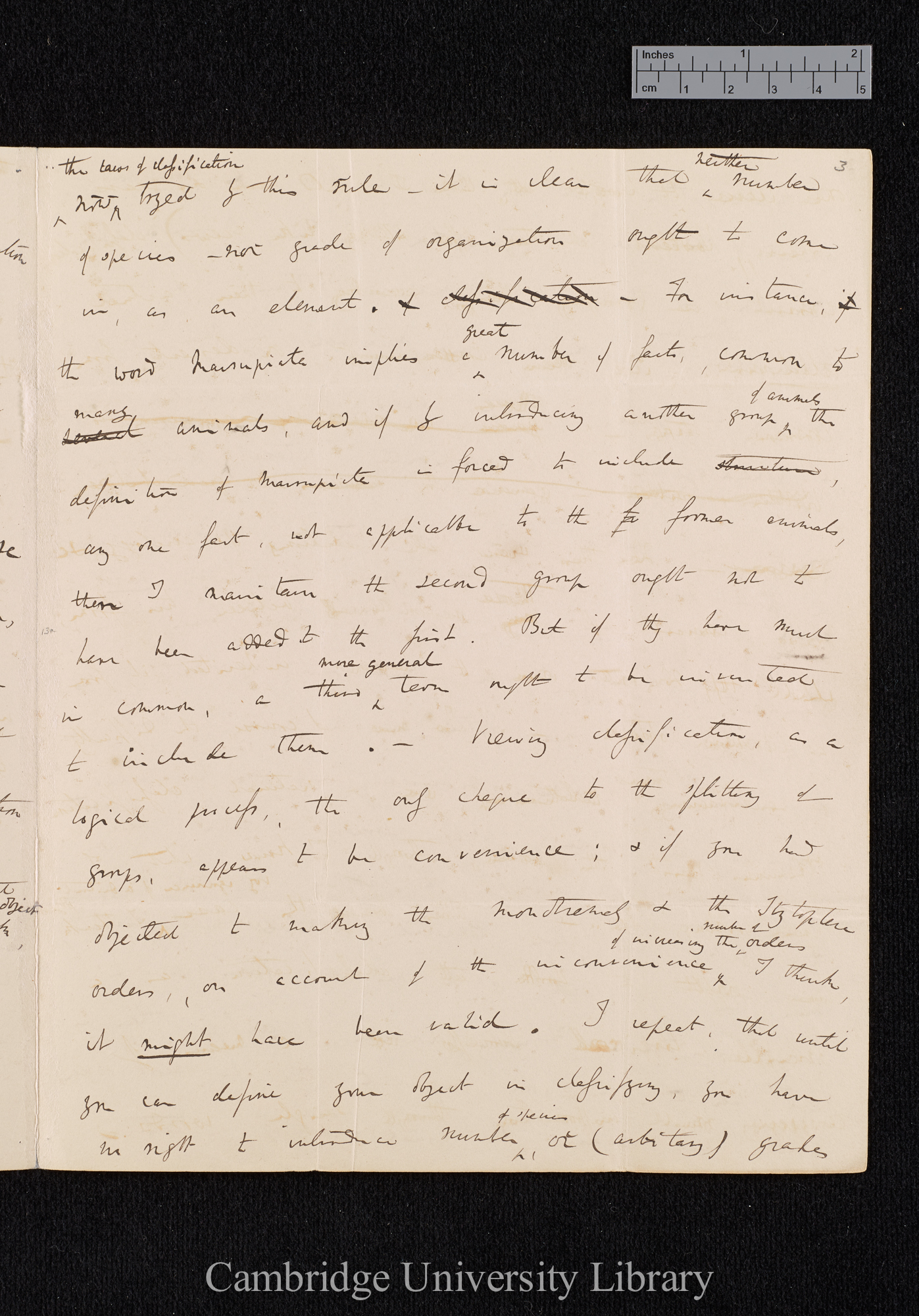 Charles Robert Darwin to George Robert Waterhouse