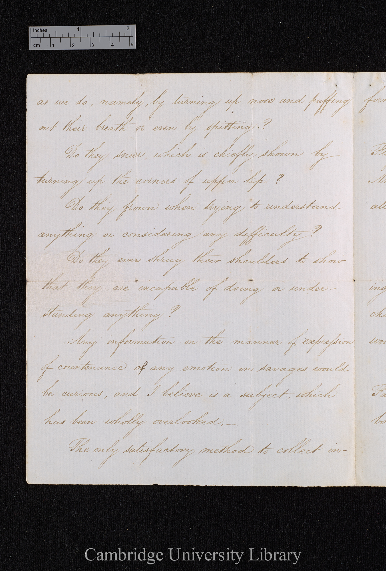 Charles Robert Darwin to [Thomas Bridges?]