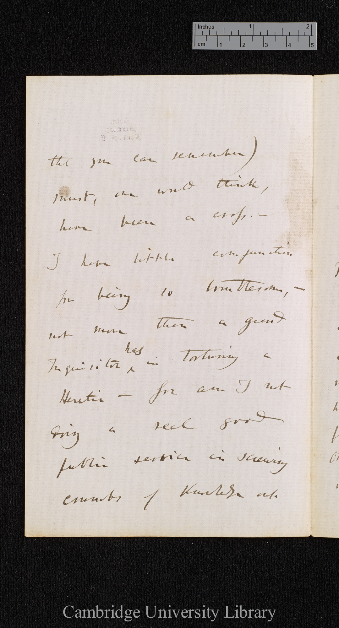 Charles Robert Darwin to [Thomas Rivers]