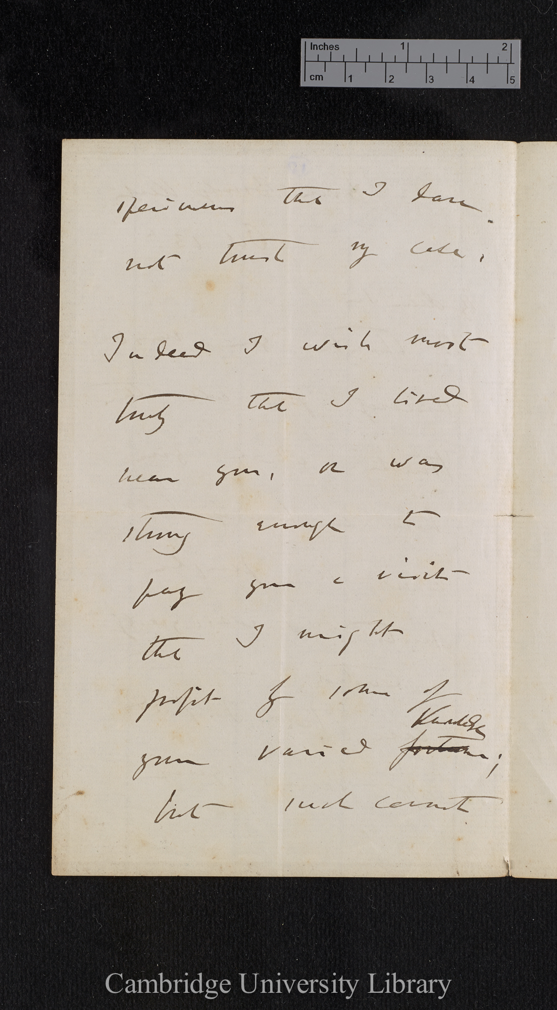 Charles Robert Darwin to [Thomas Rivers]