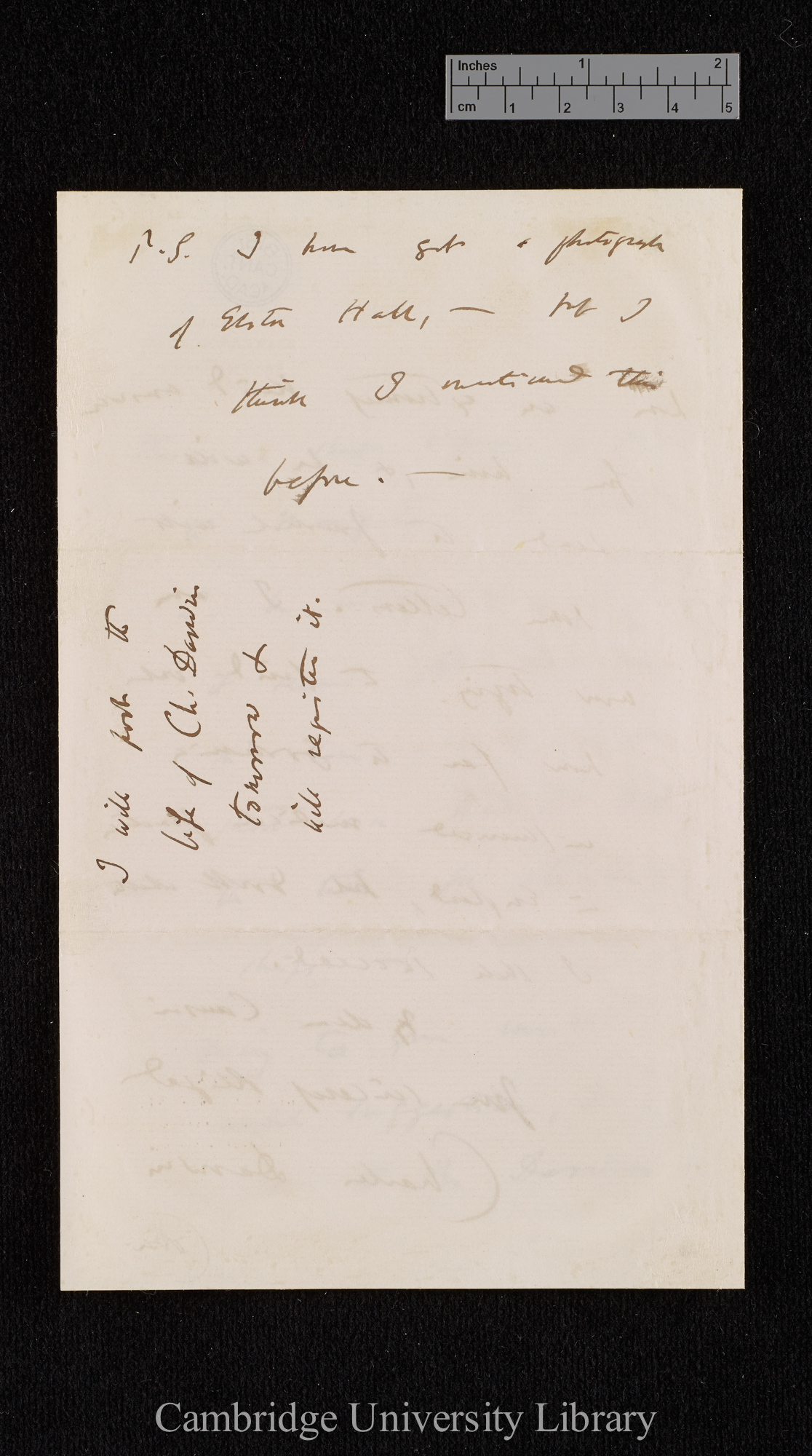 Charles Robert Darwin to Francis Galton