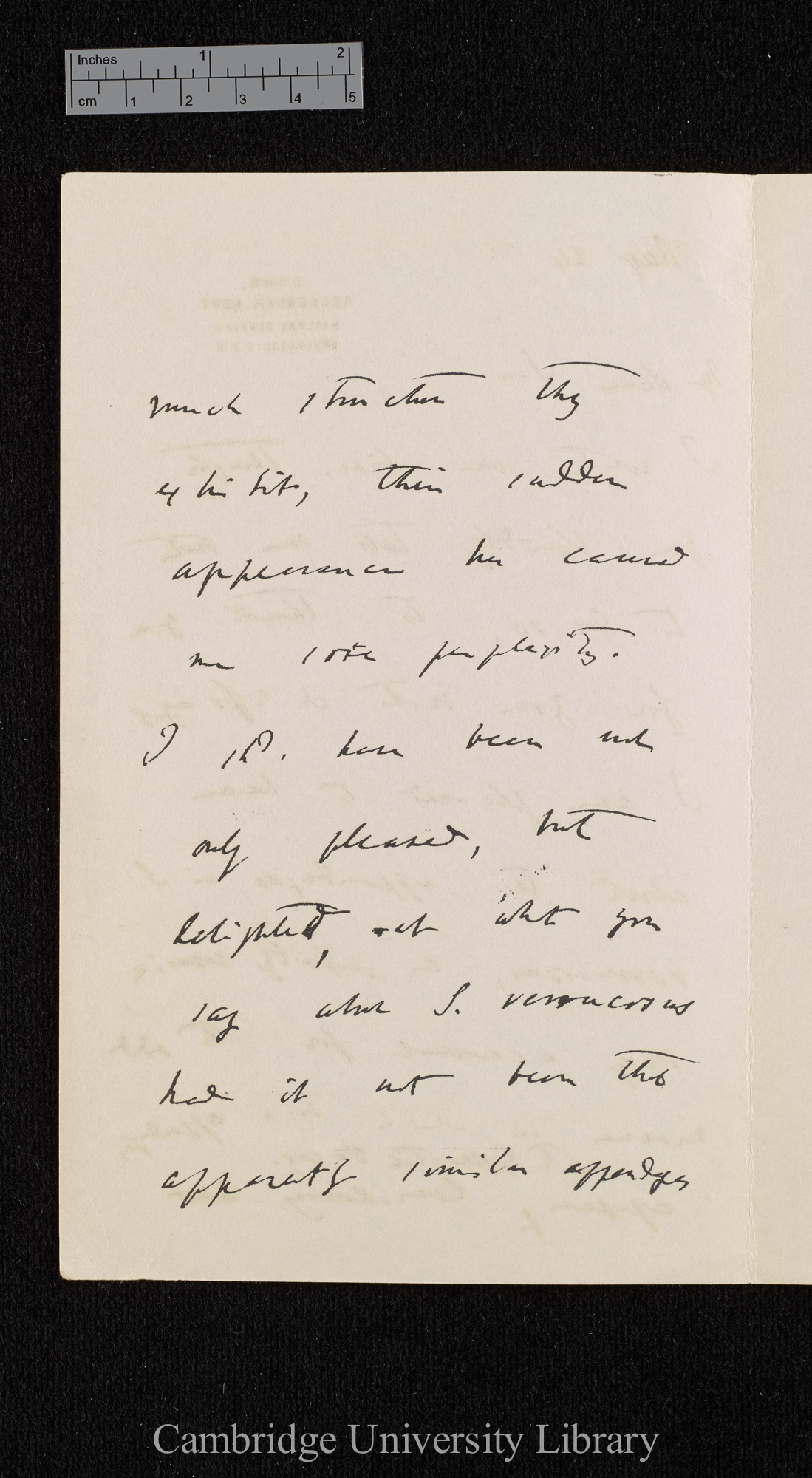 Charles Robert Darwin to [George Rolleston]