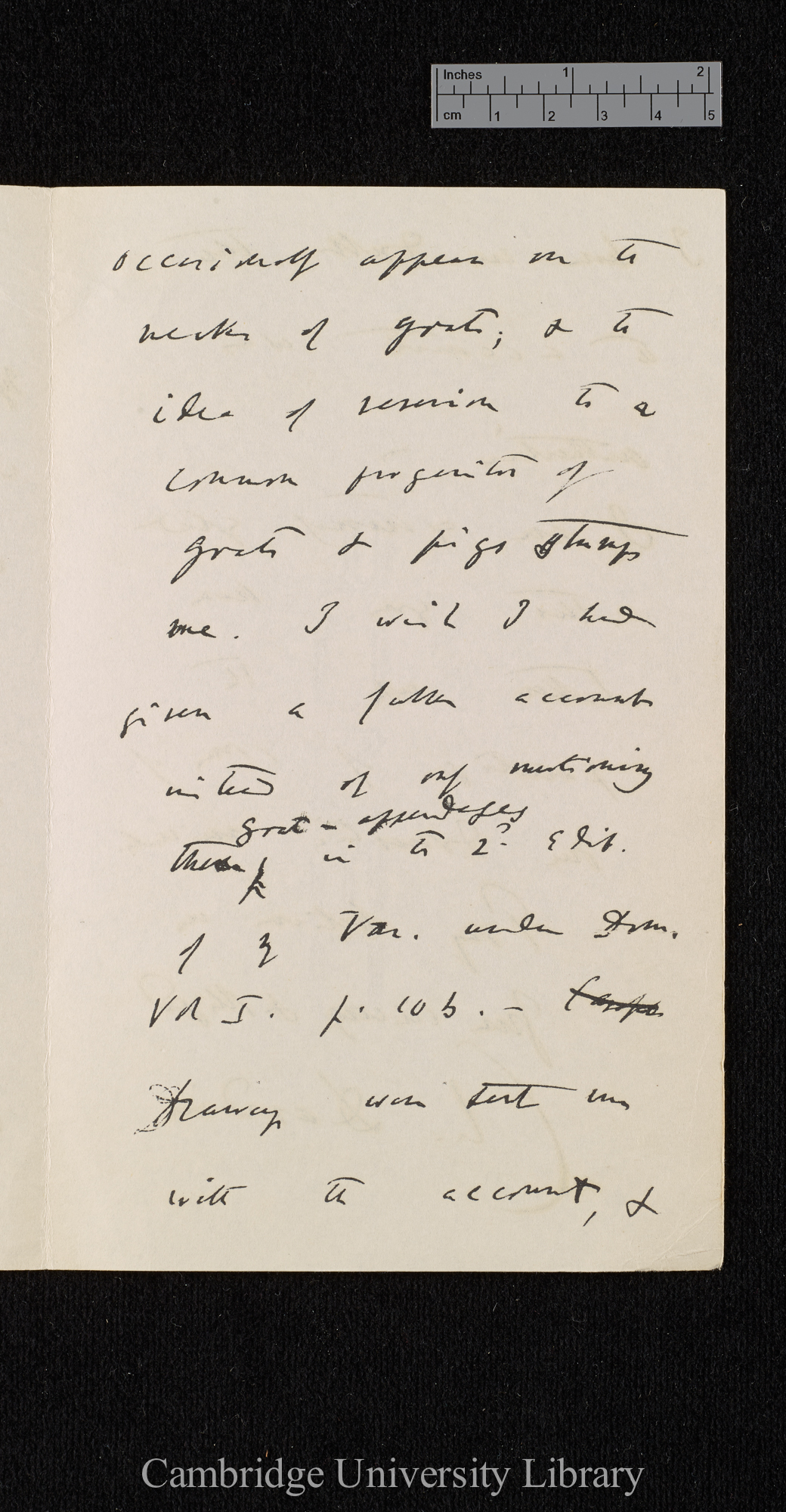 Charles Robert Darwin to [George Rolleston]