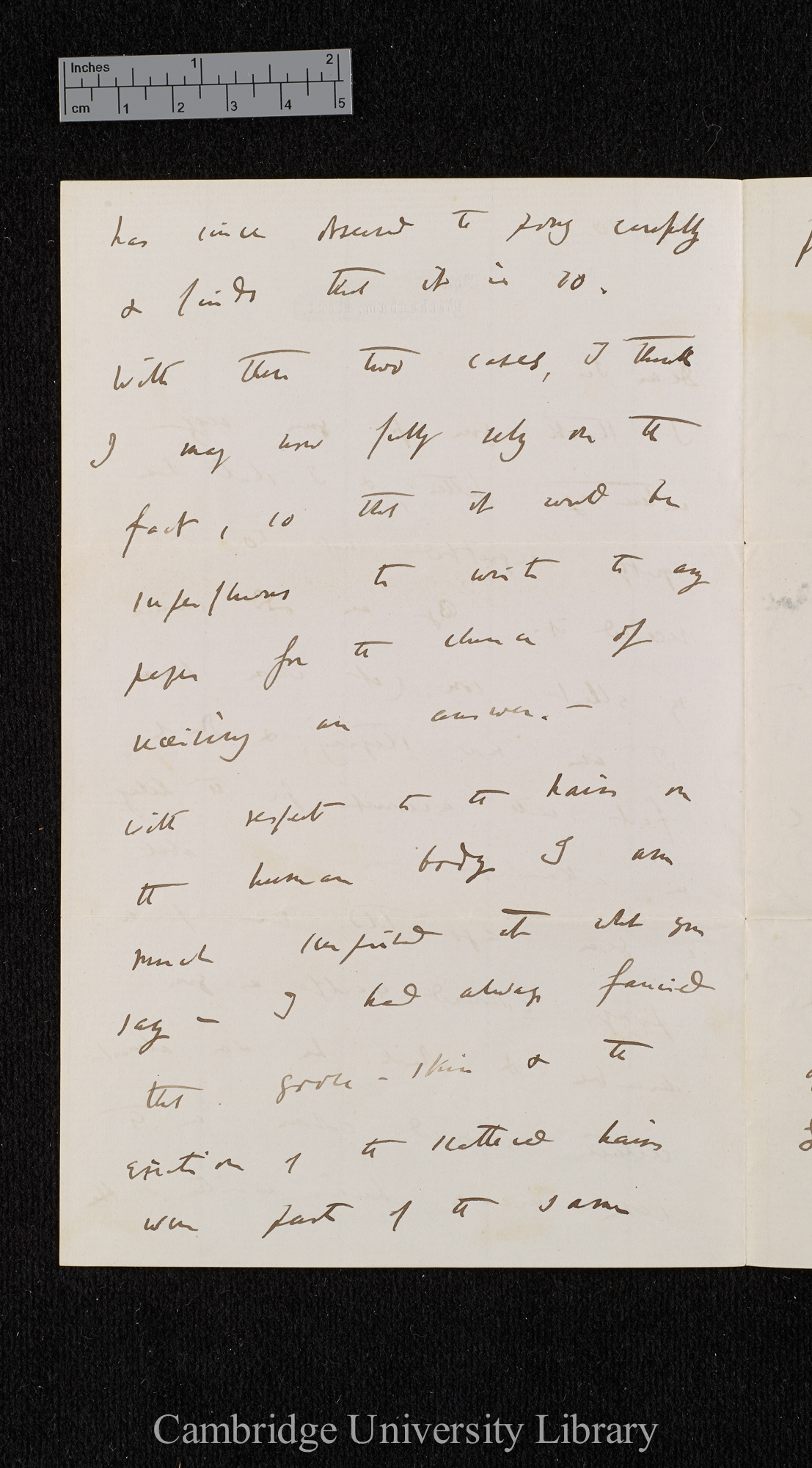 Charles Robert Darwin to Frank Chase