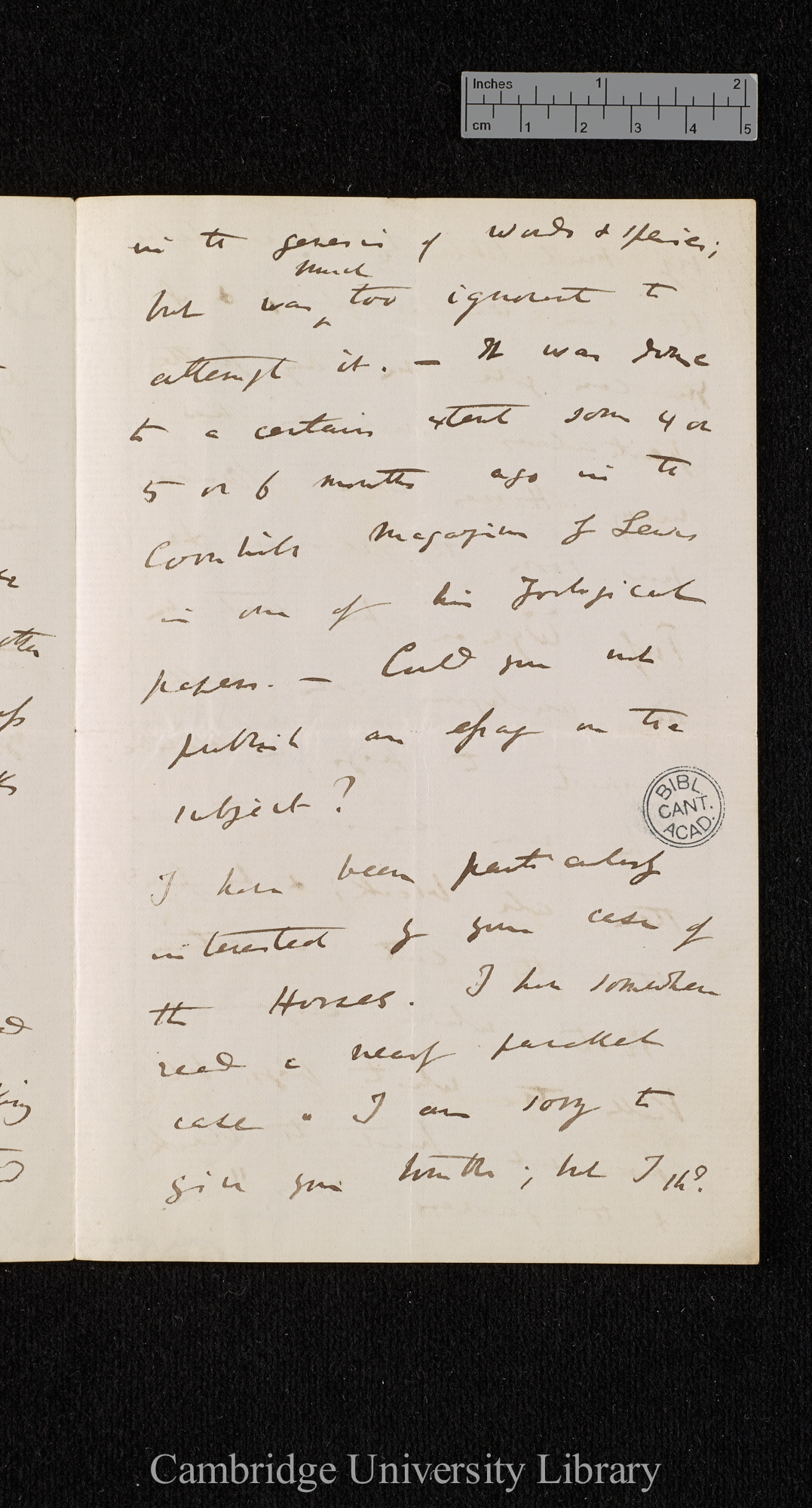 Charles Robert Darwin to John Medows Rodwell