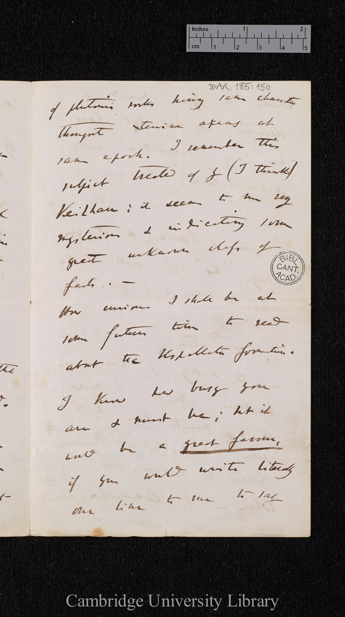 Charles Robert Darwin to David Forbes