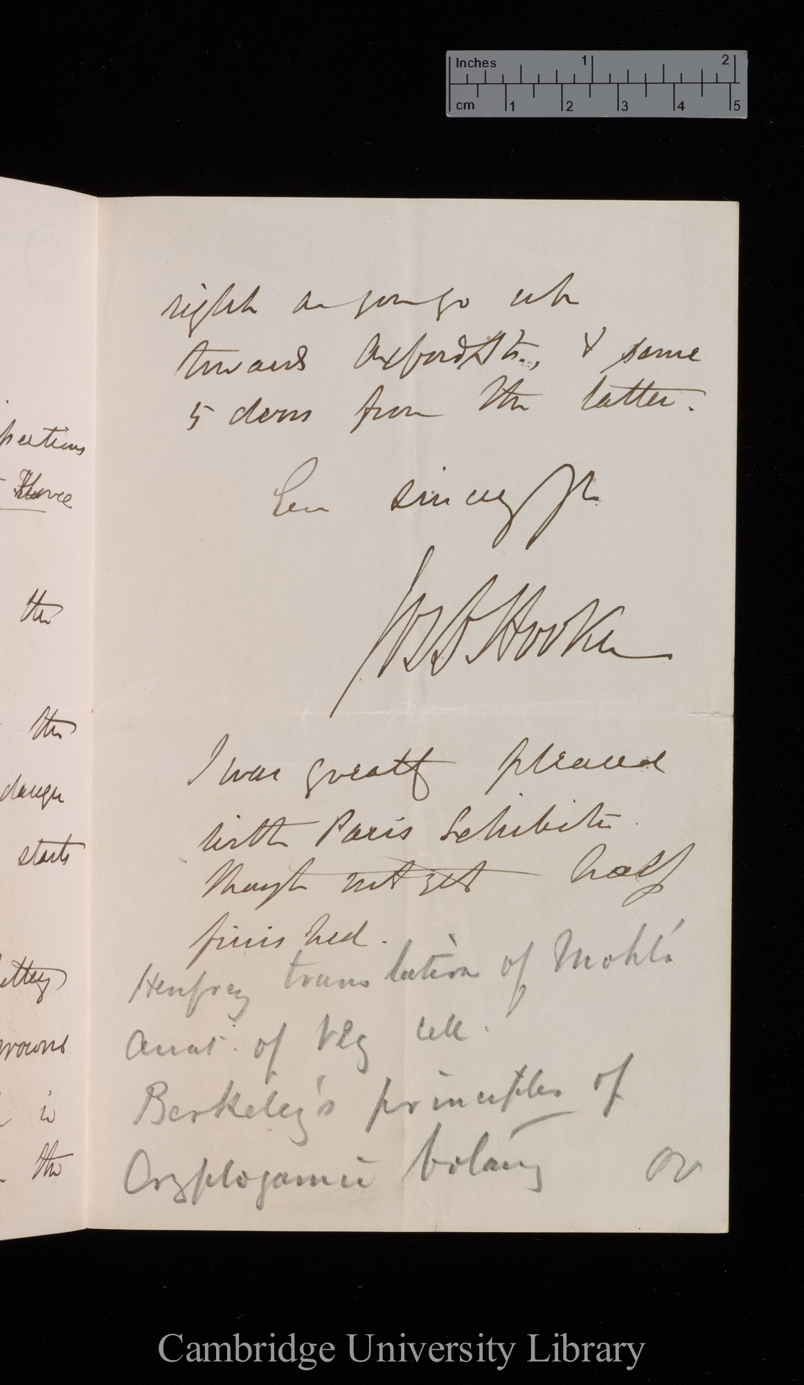 Sir Joseph Dalton Hooker to Charles Robert Darwin