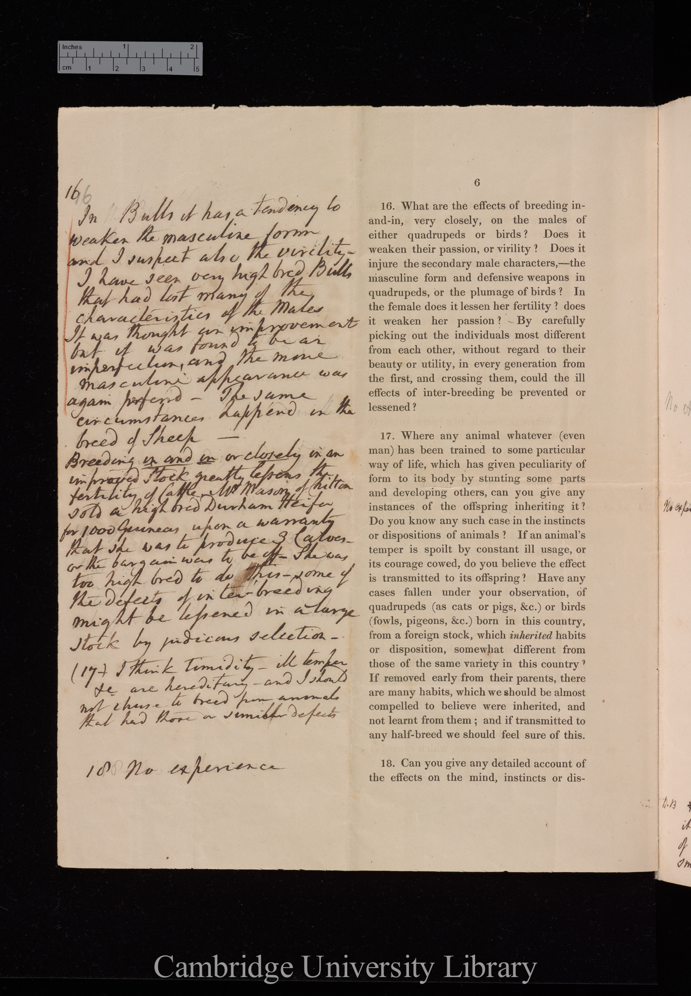 [George Tollet née Embury] to Charles Robert Darwin