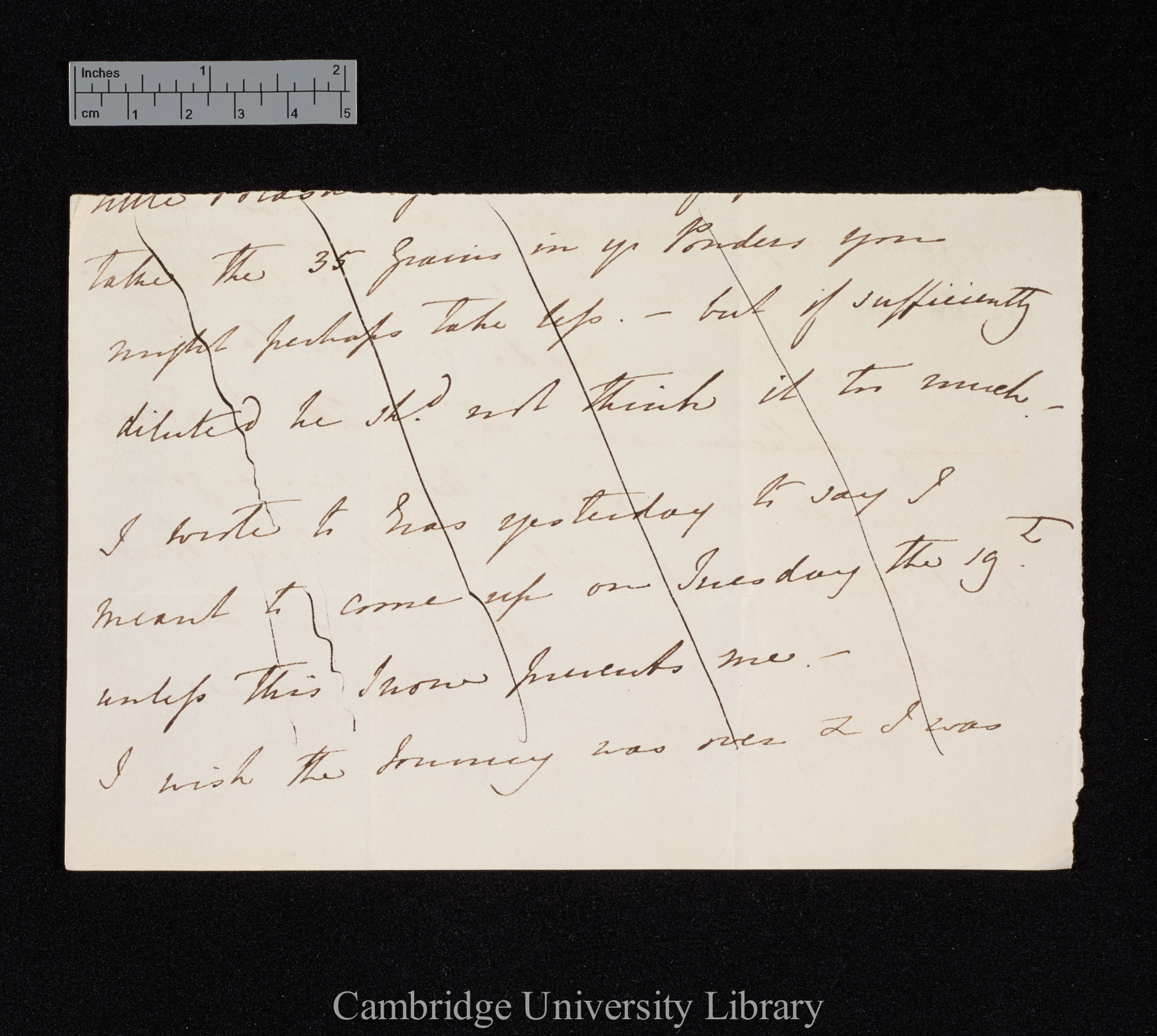 [Susan Elizabeth Darwin] to Charles Robert Darwin