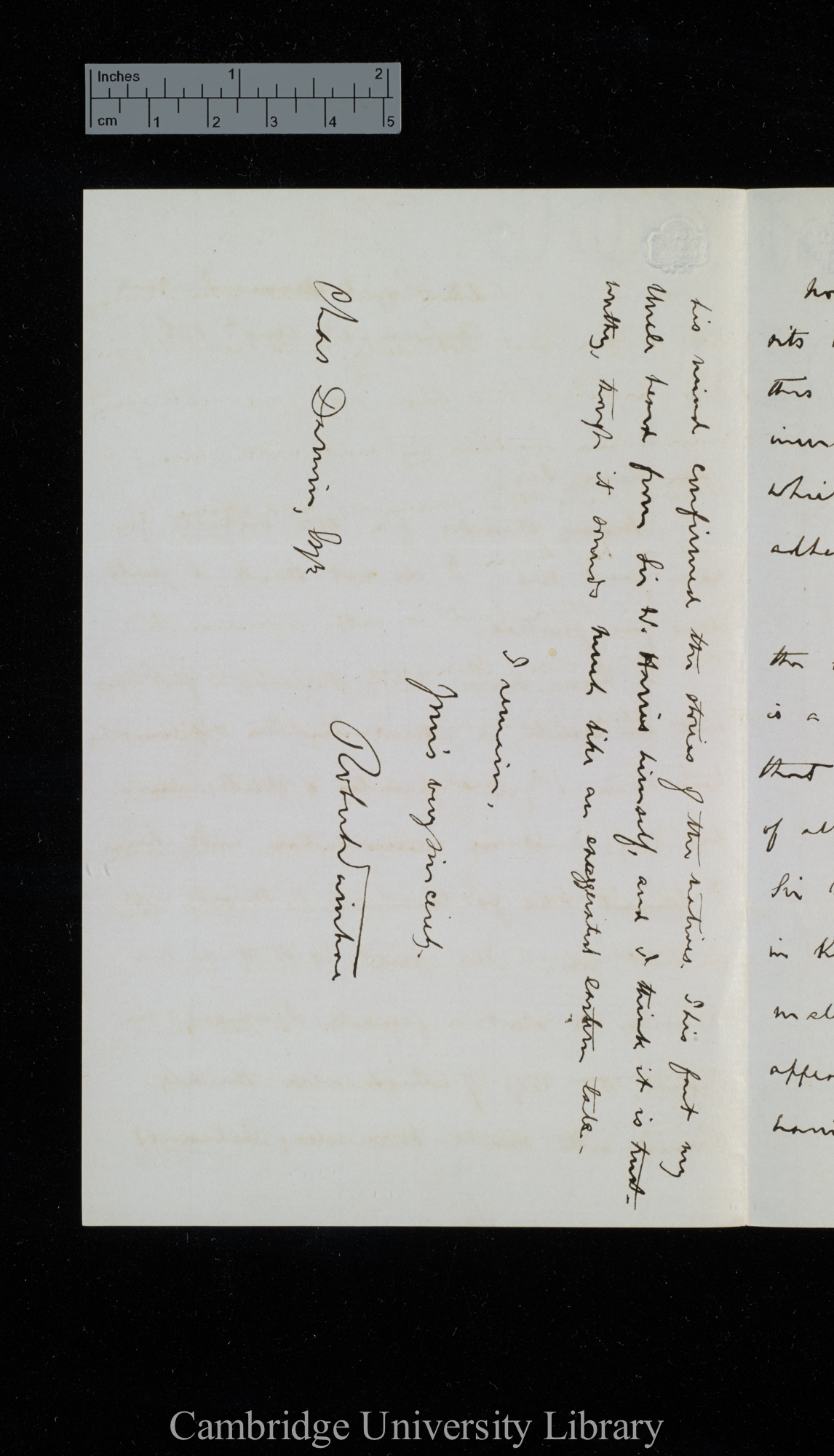 Robert Swinhoe to Charles Robert Darwin