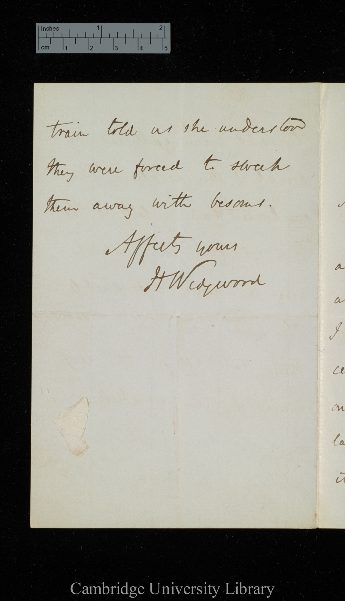 Hensleigh Wedgwood to Charles Robert Darwin