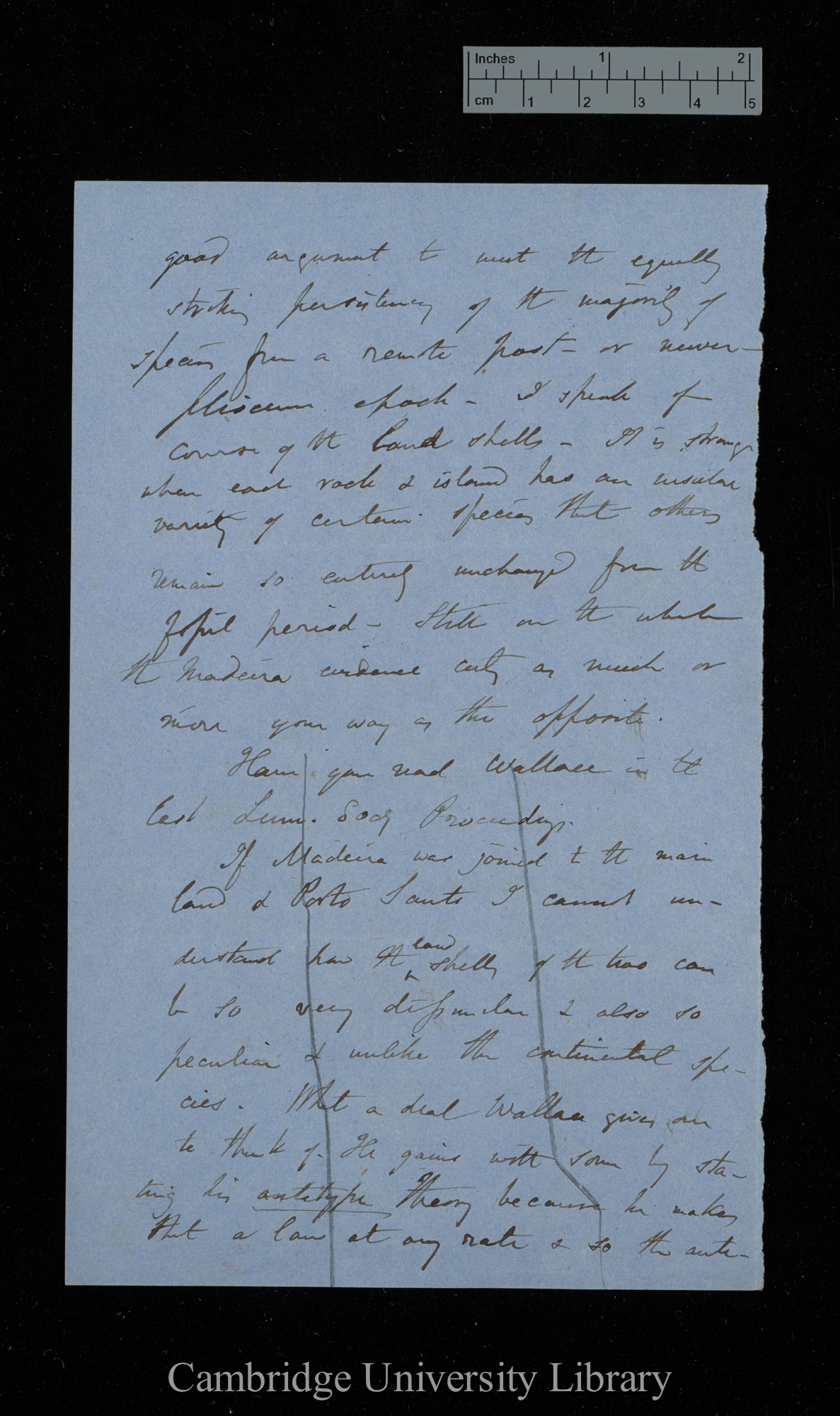 [Sir Charles Lyell] to Charles Robert Darwin