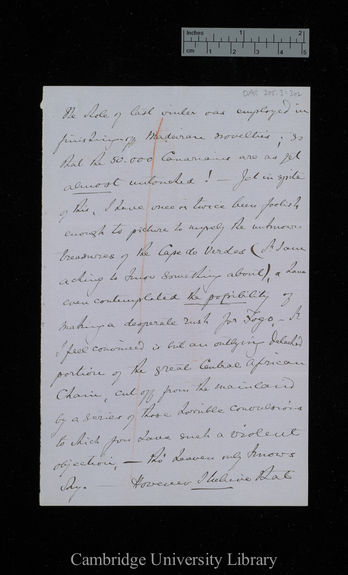 [Thomas Vernon Wollaston] to Charles Robert Darwin