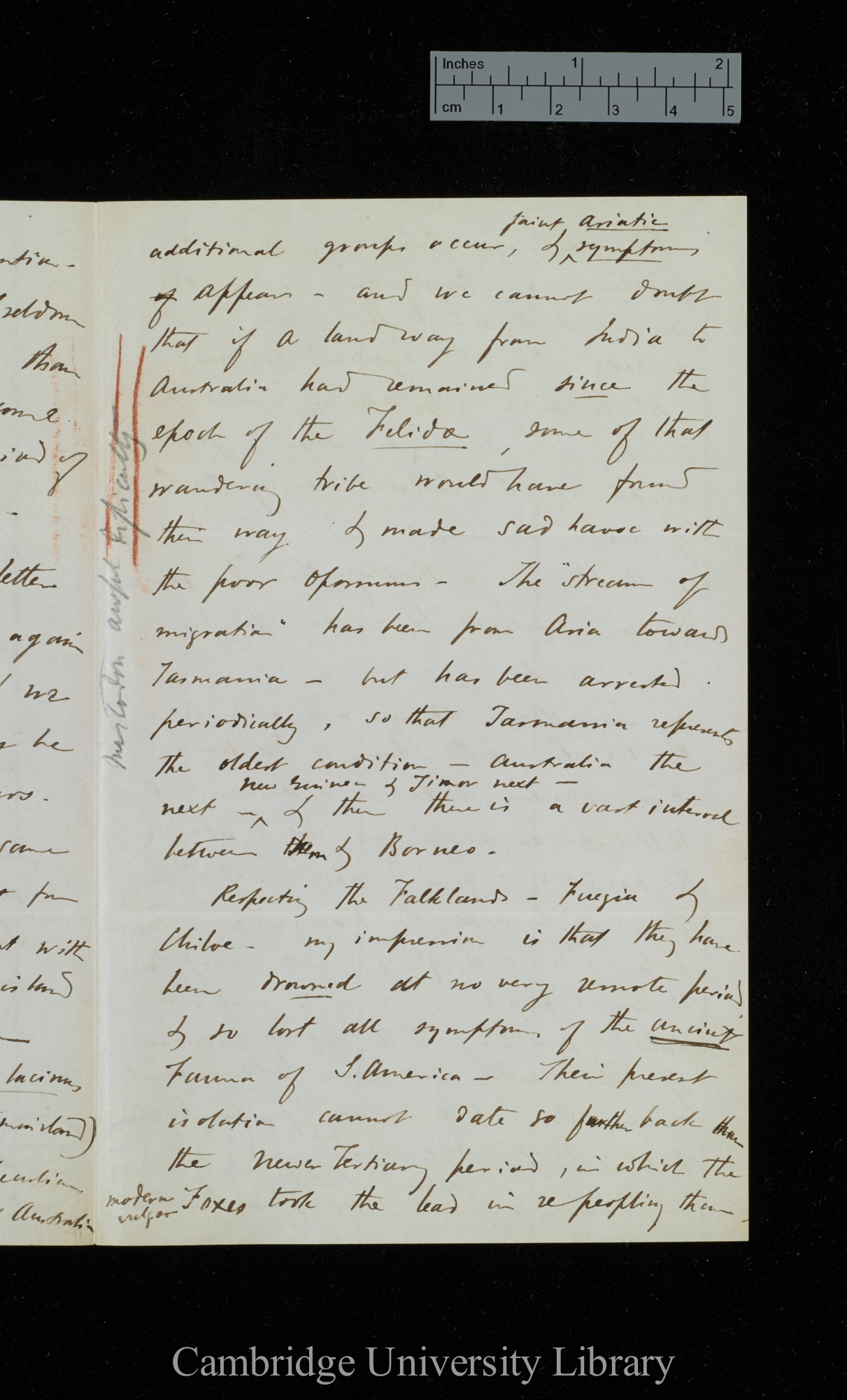 Samuel Pickworth Woodward to Charles Robert Darwin