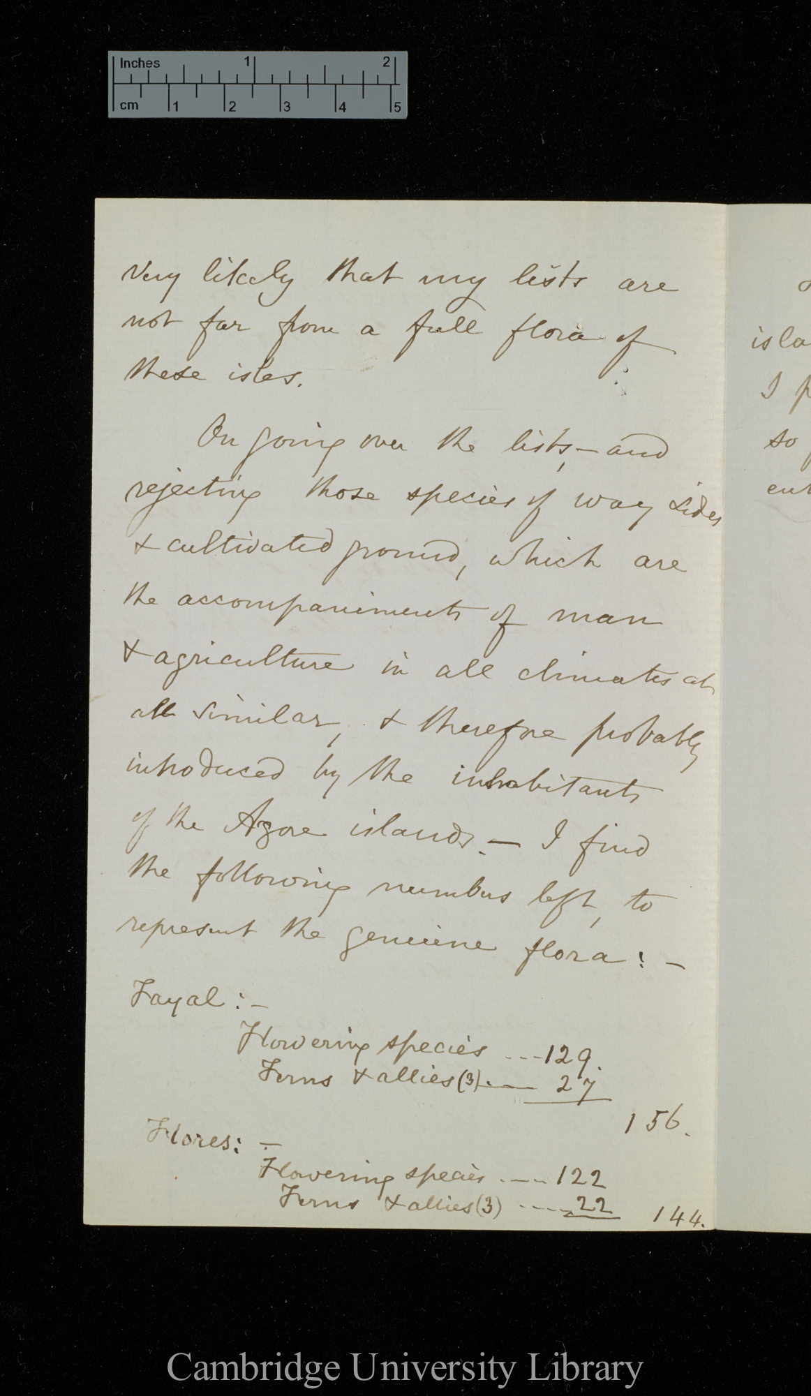 Hewett Cottrell Watson to Charles Robert Darwin