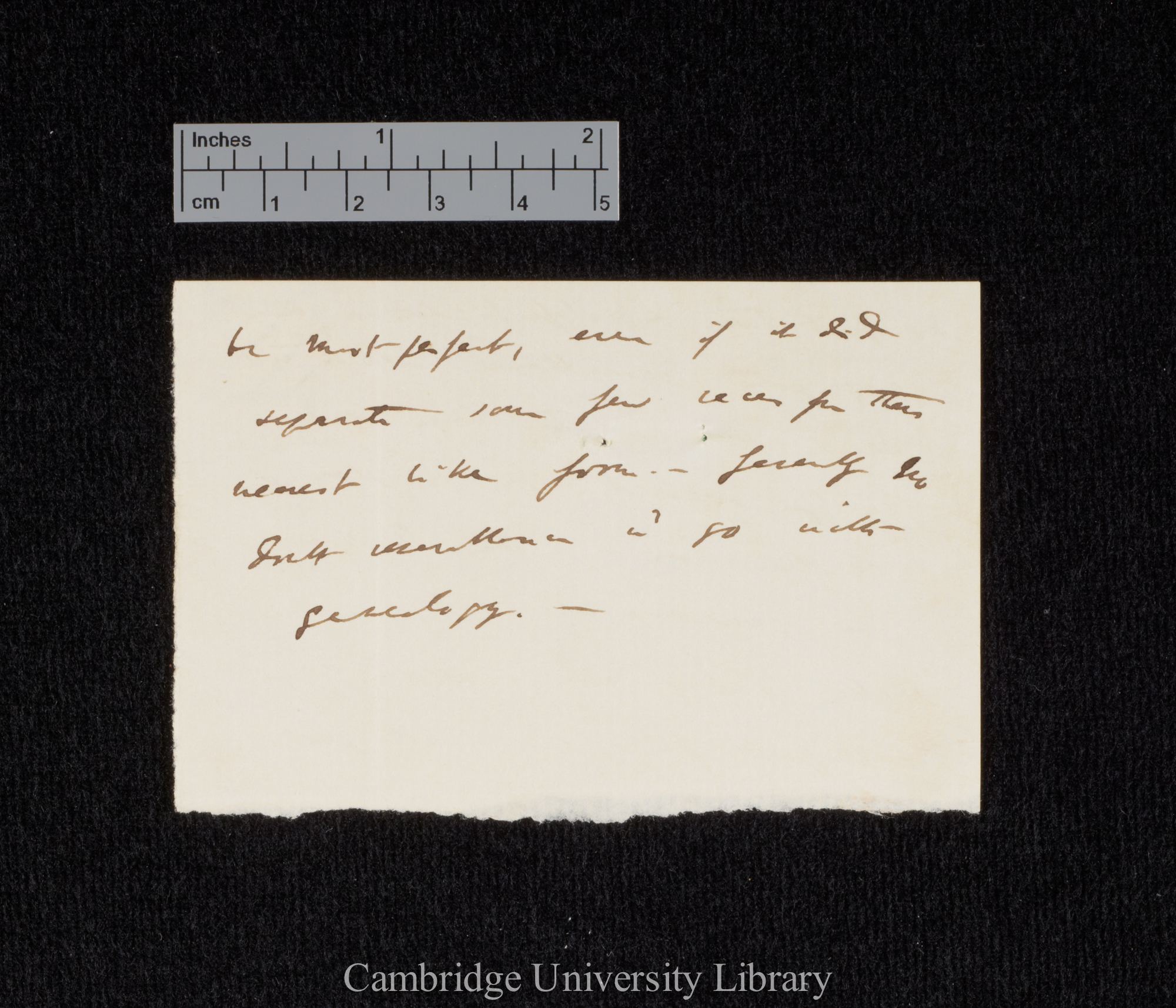 Thomas Henry Huxley to Charles Robert Darwin [note by CD]