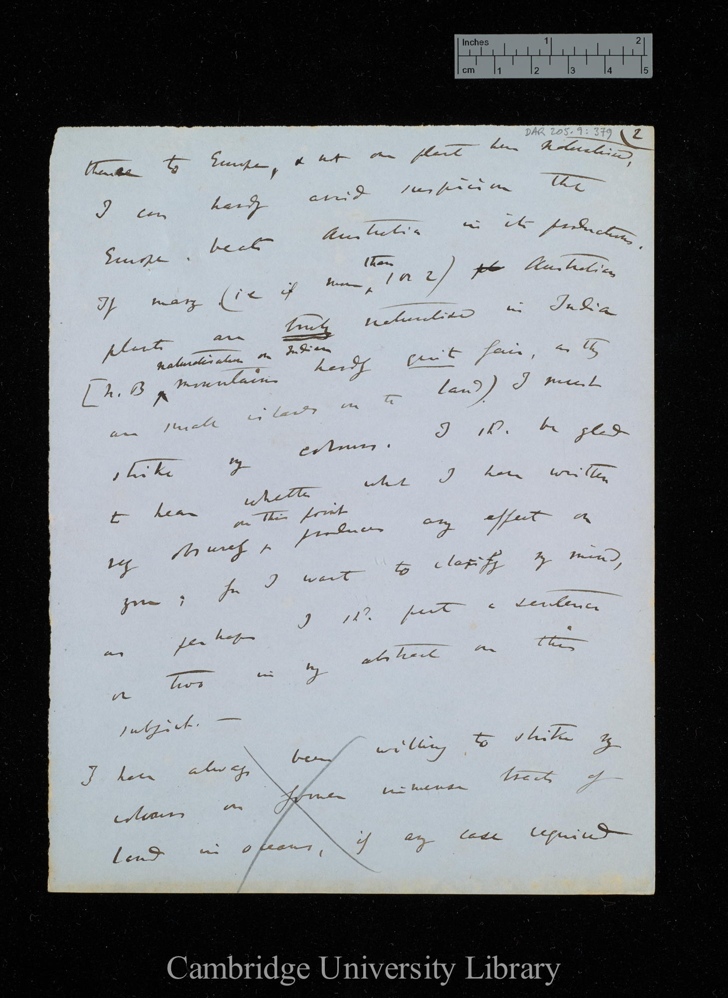 Charles Robert Darwin to Sir Joseph Dalton Hooker