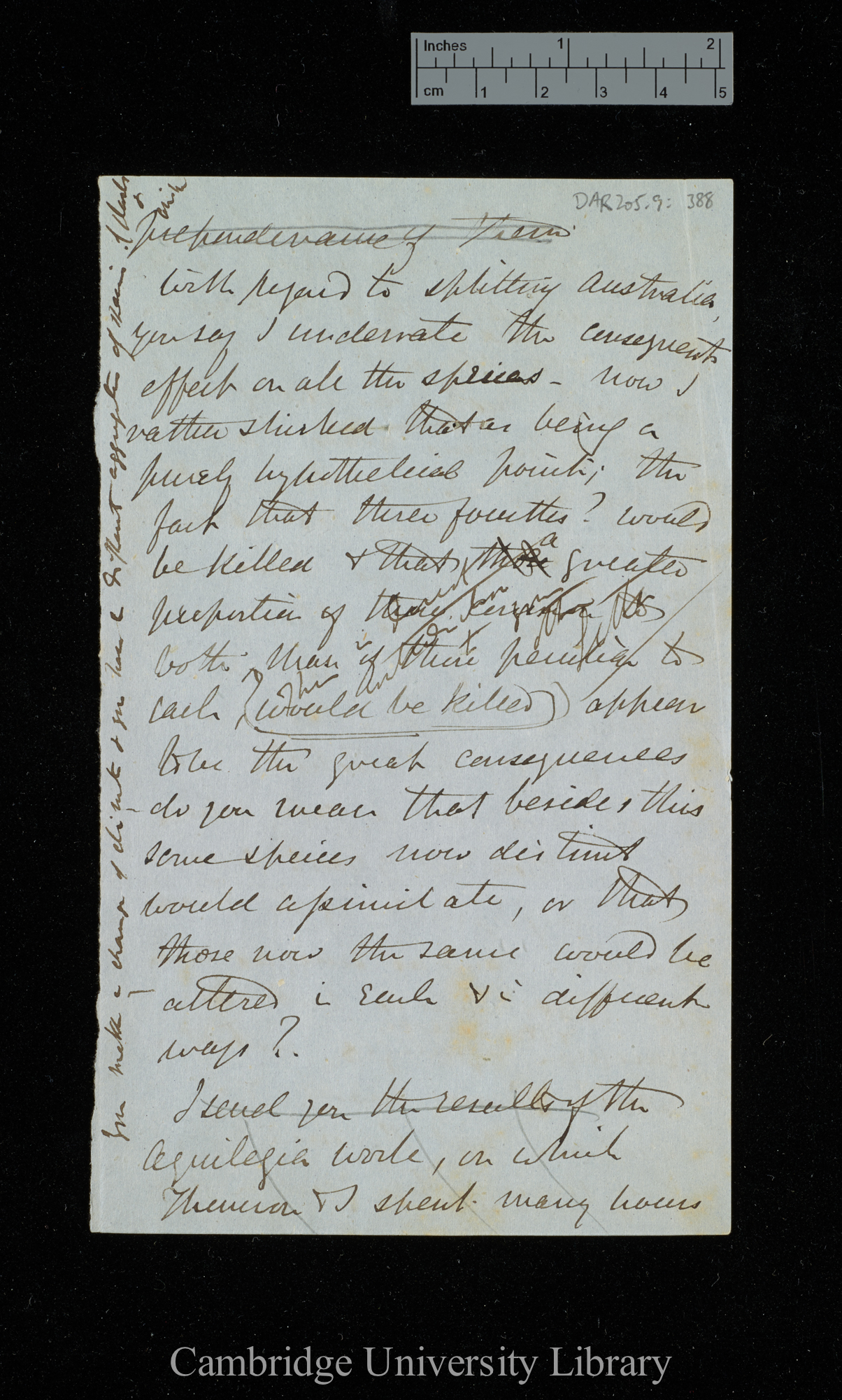 [Sir Joseph Dalton Hooker] to Charles Robert Darwin