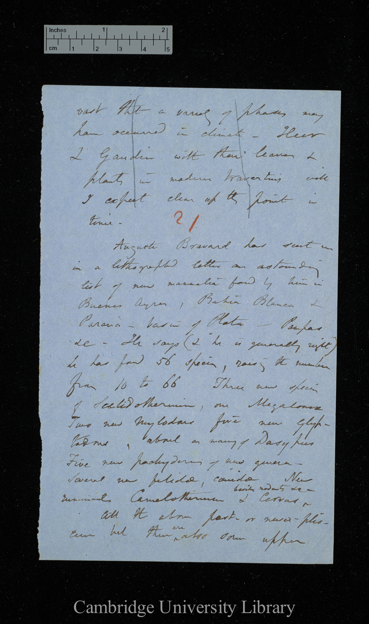 [Sir Charles Lyell] to Charles Robert Darwin