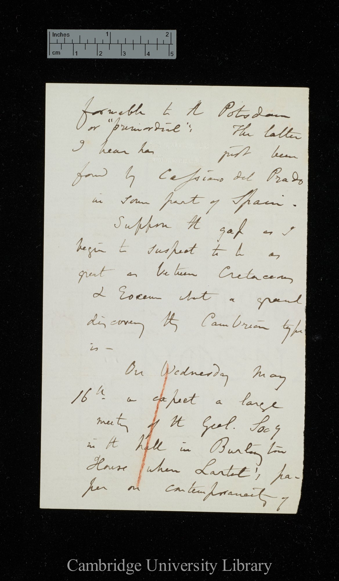 [Sir Charles Lyell] to Charles Robert Darwin