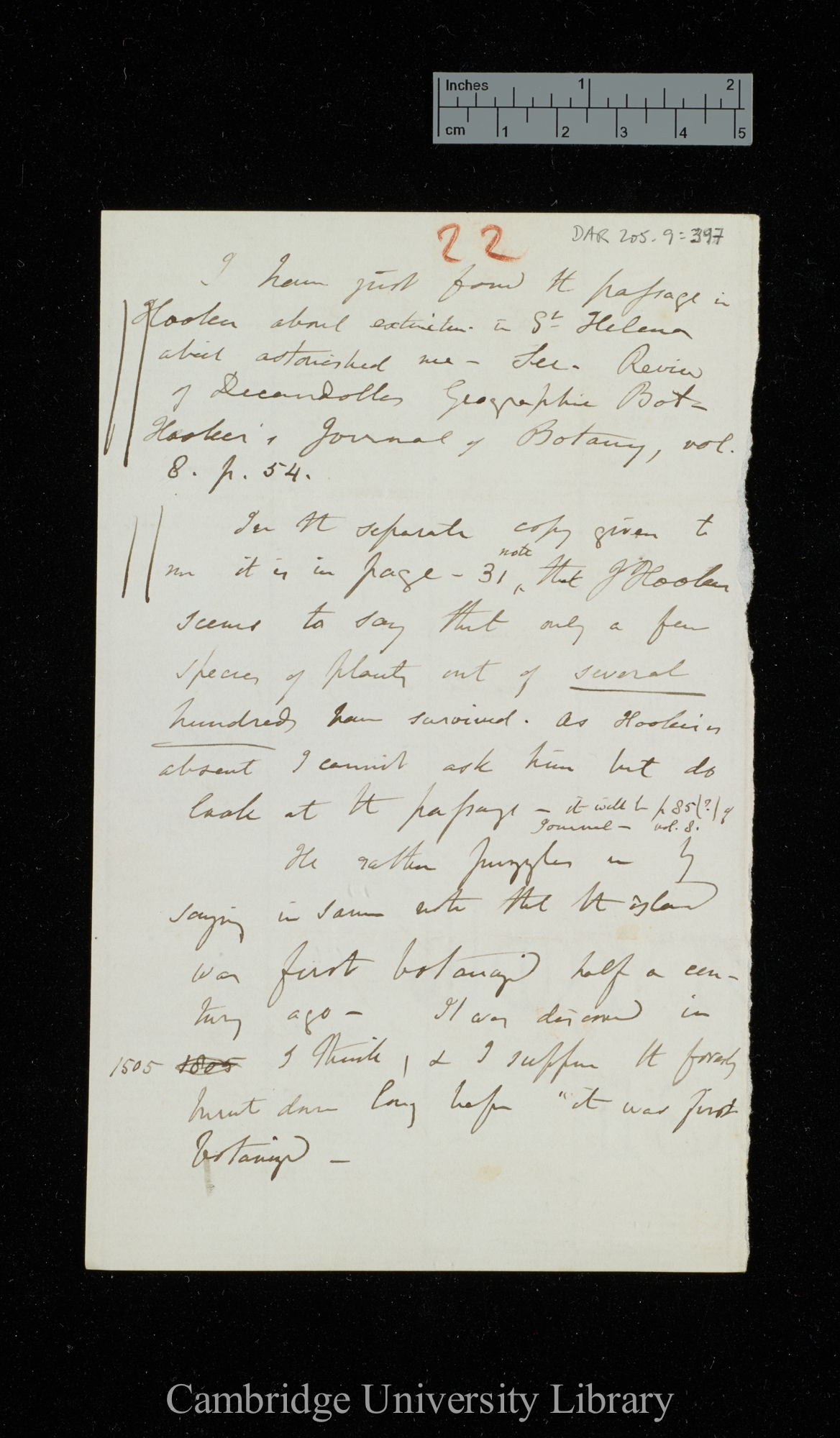 Sir Charles Lyell to Charles Robert Darwin