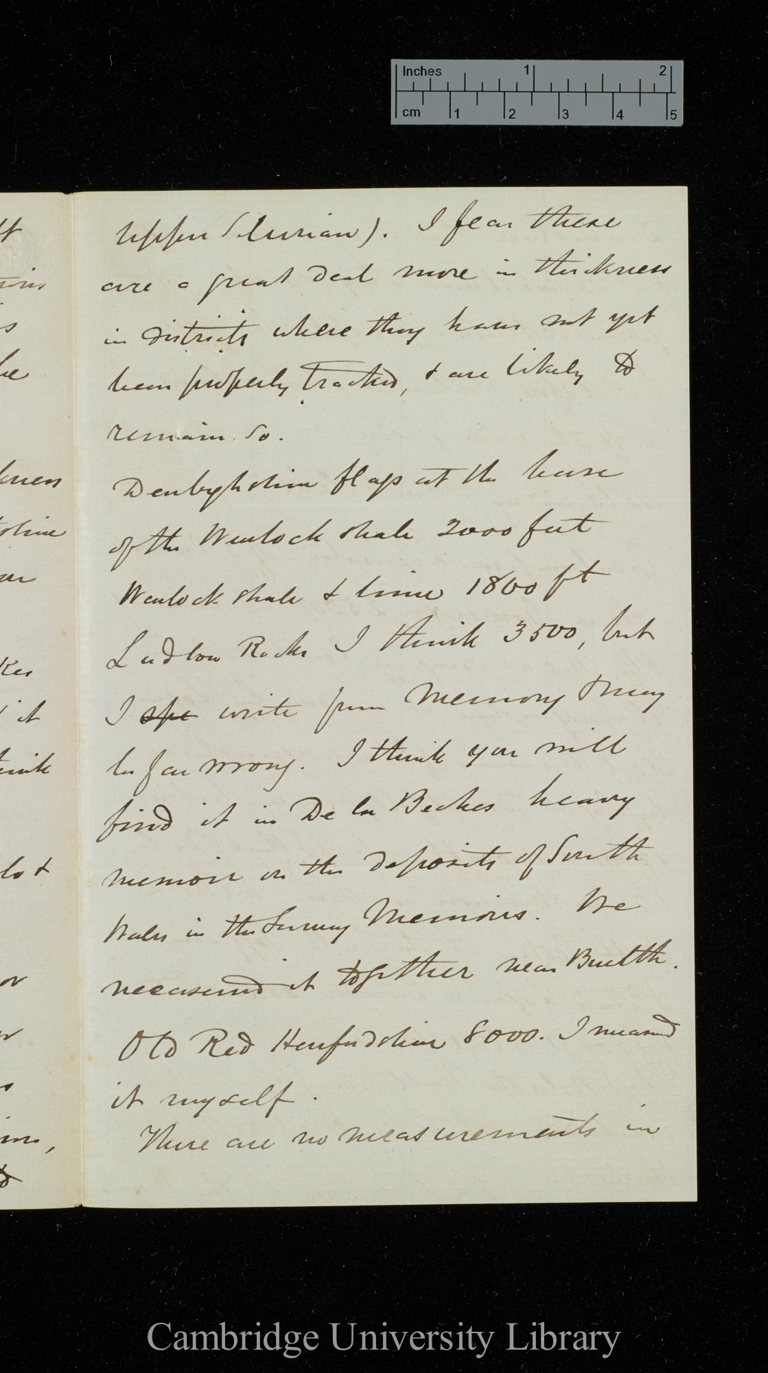 Sir Andrew Crombie Ramsay to Charles Robert Darwin