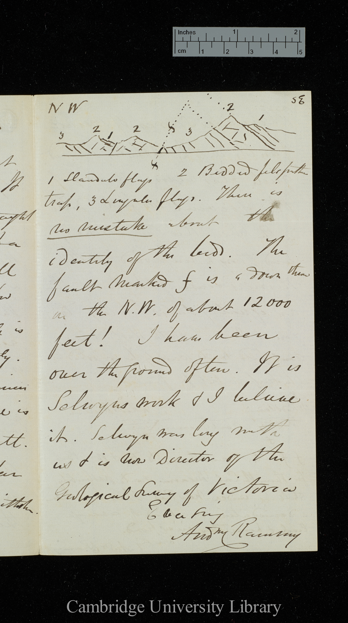 Sir Andrew Crombie Ramsay to Charles Robert Darwin