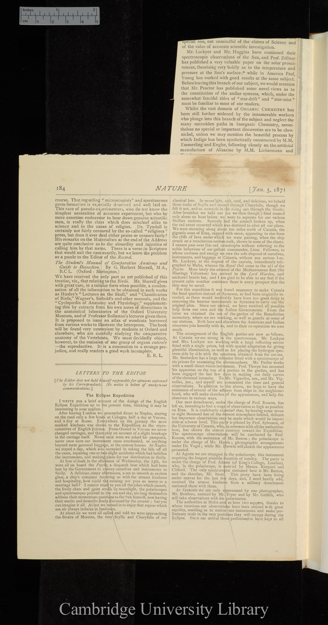 Review of Leroy C G &#39;The intelligence and perfectibility of animals from a... &#39;Nature&#39; 3: 184