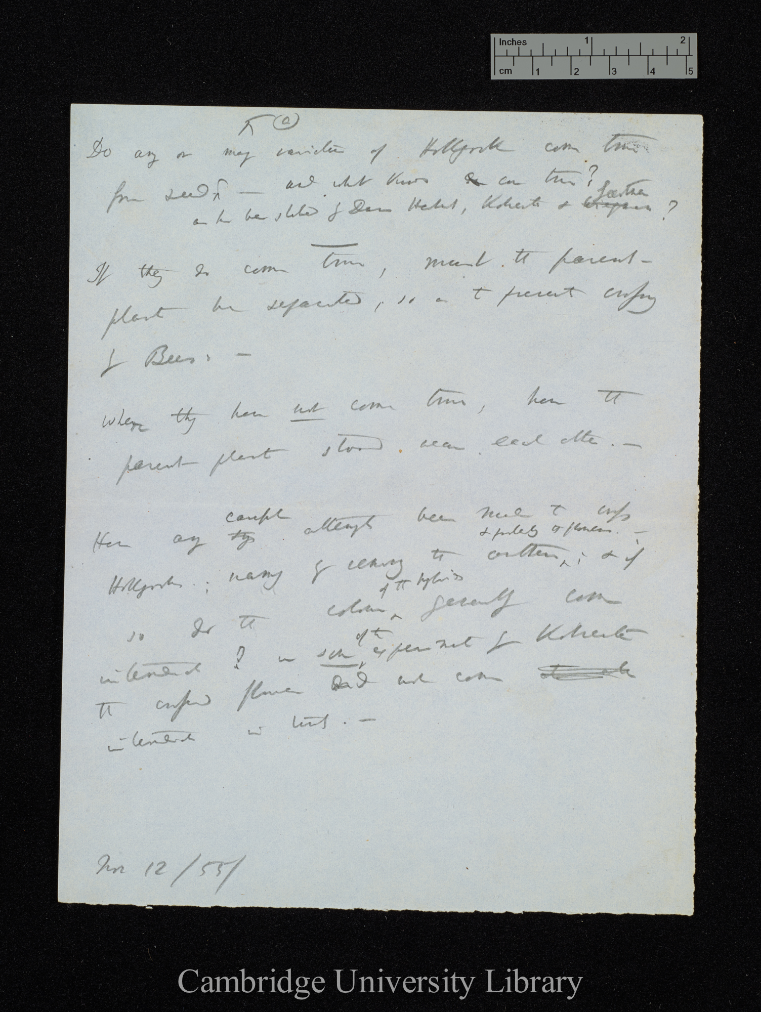 Charles Robert Darwin to John Stevens Henslow