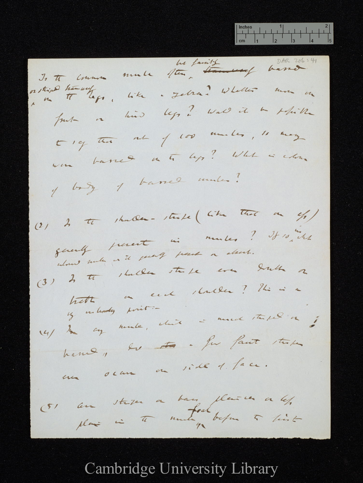 Charles Robert Darwin to [unidentified]